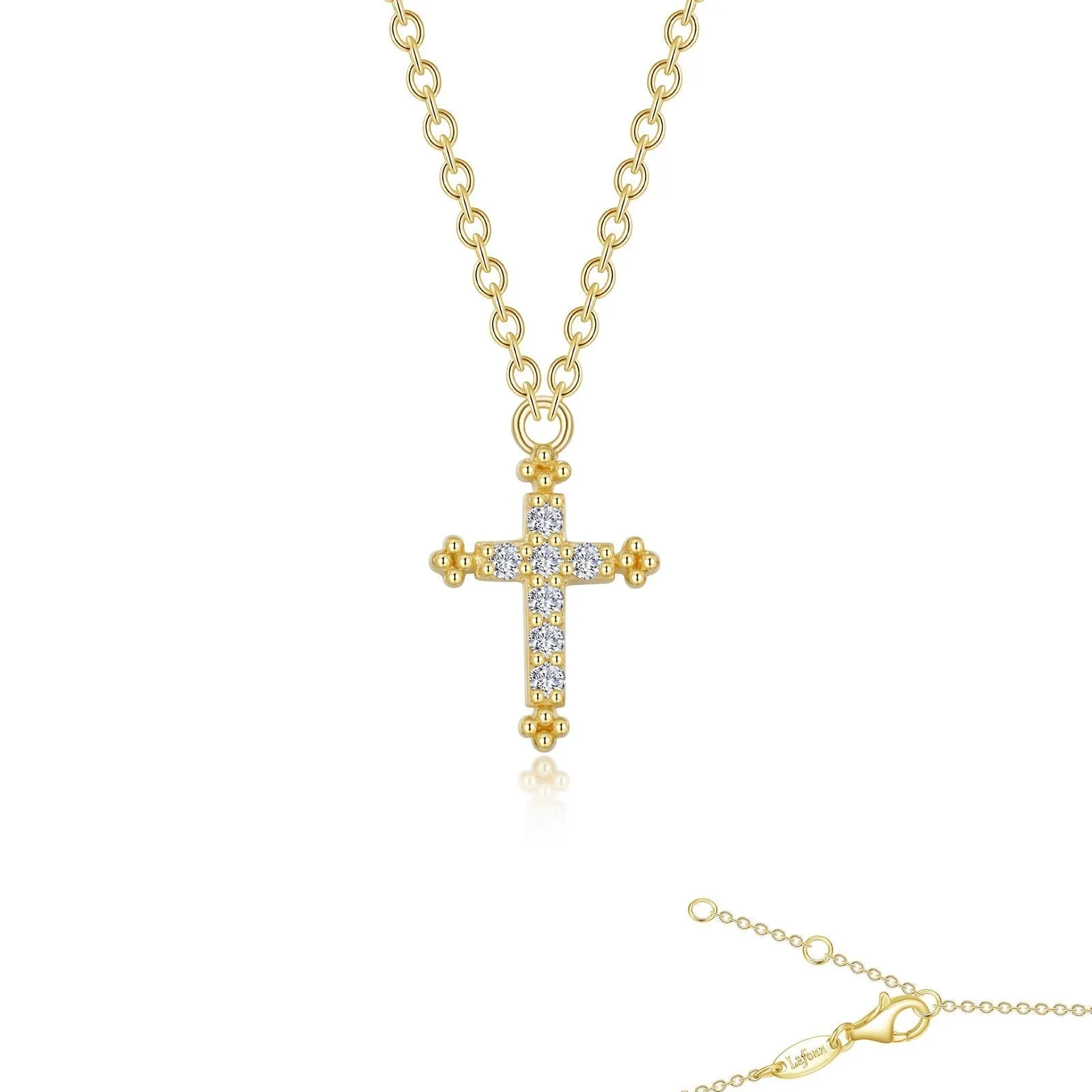 0.07 CTW Cross Necklace 9N023CLG18