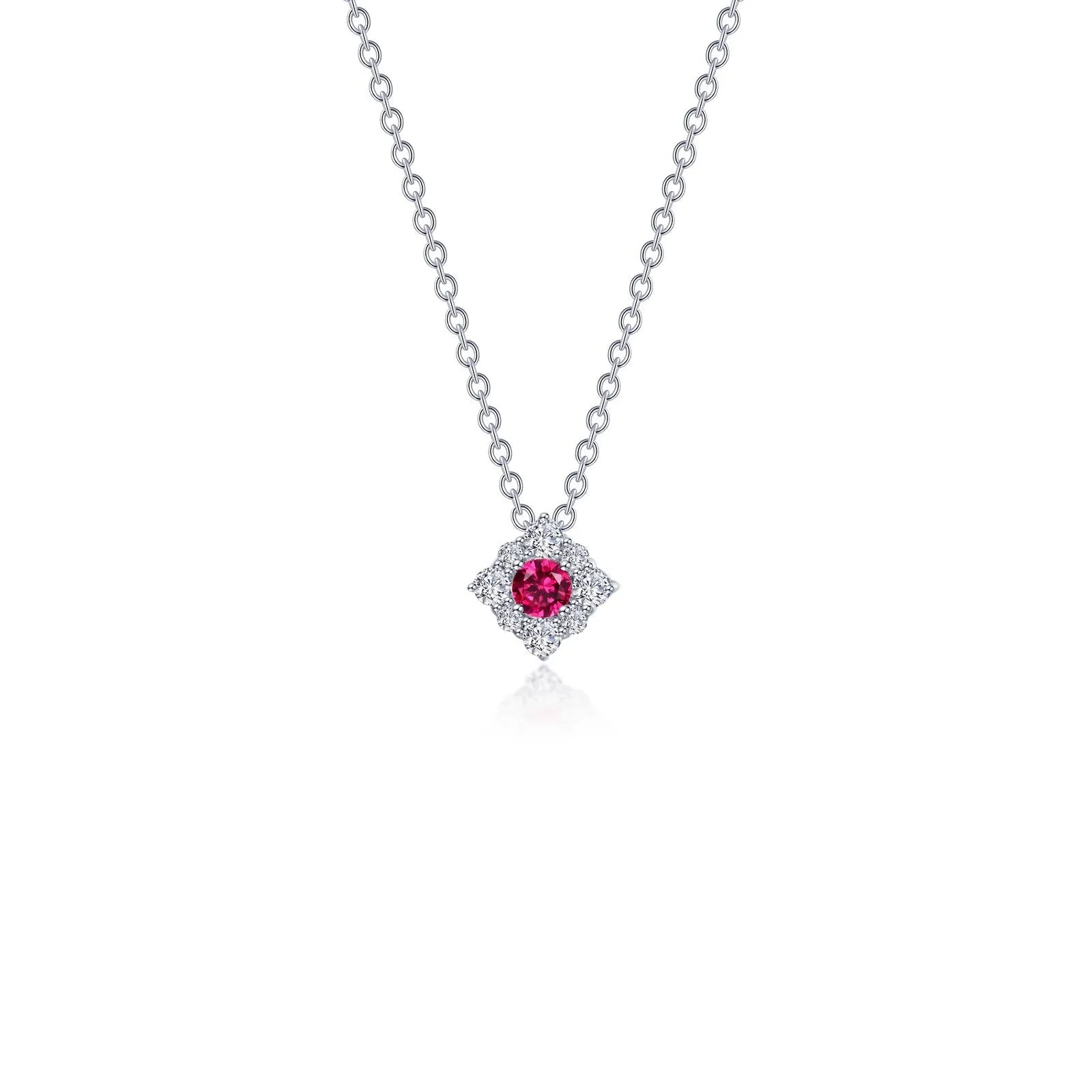 0.43 CTW Halo Necklace N0324CRP18