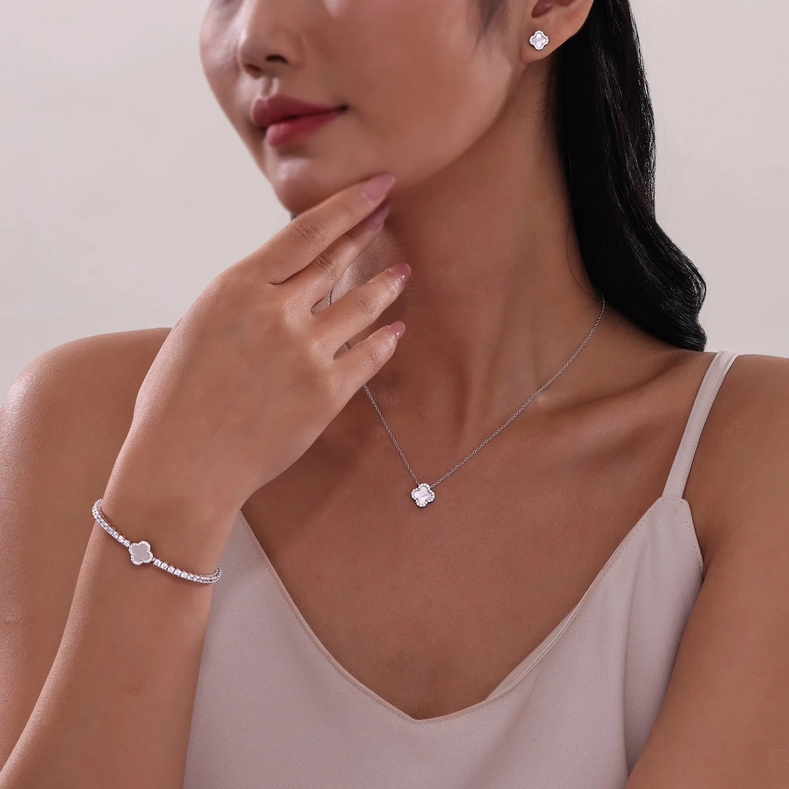 0.49 CTW Halo Necklace N0334MPG20