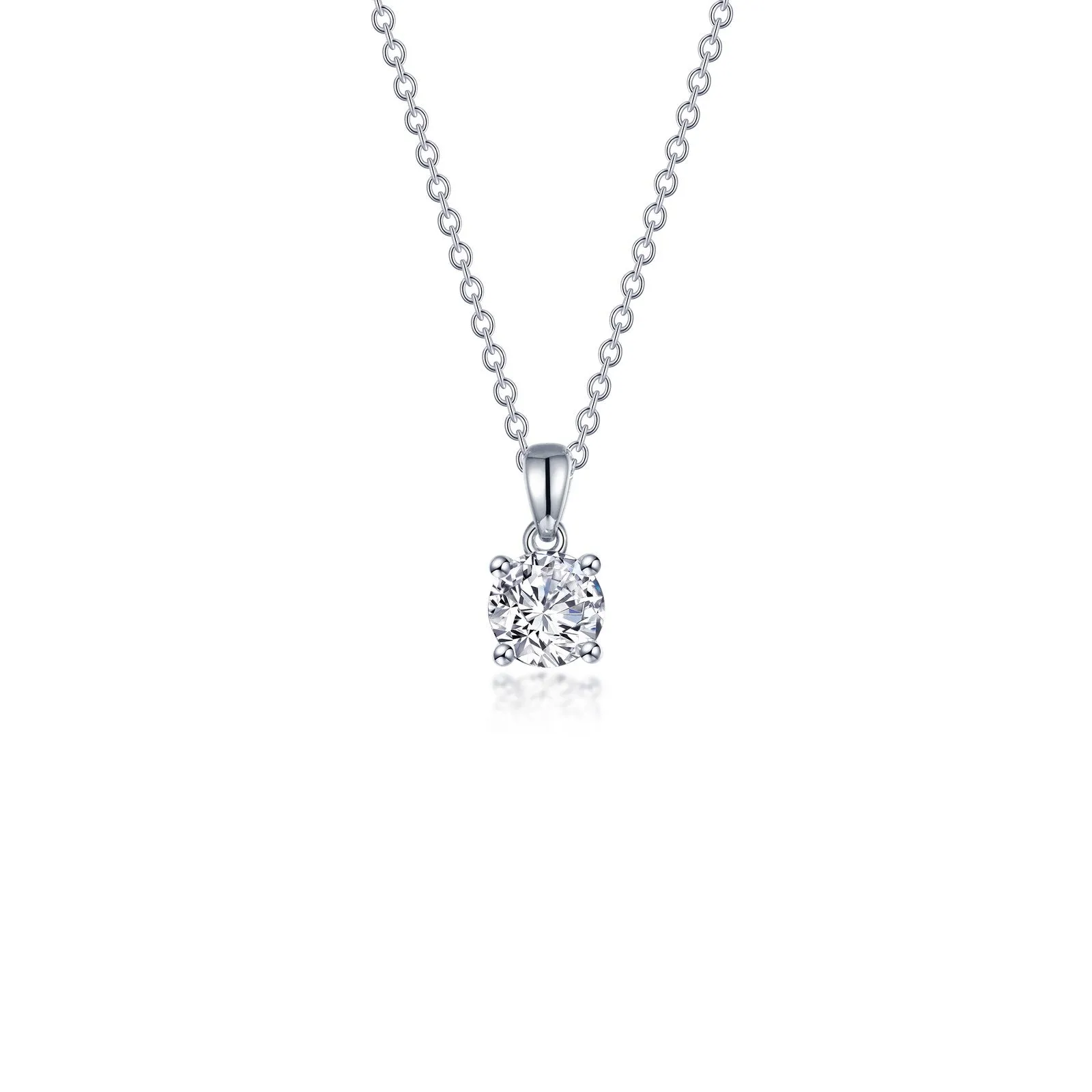 0.50 CTW 4-Prong Solitaire Necklace N0302CLP20