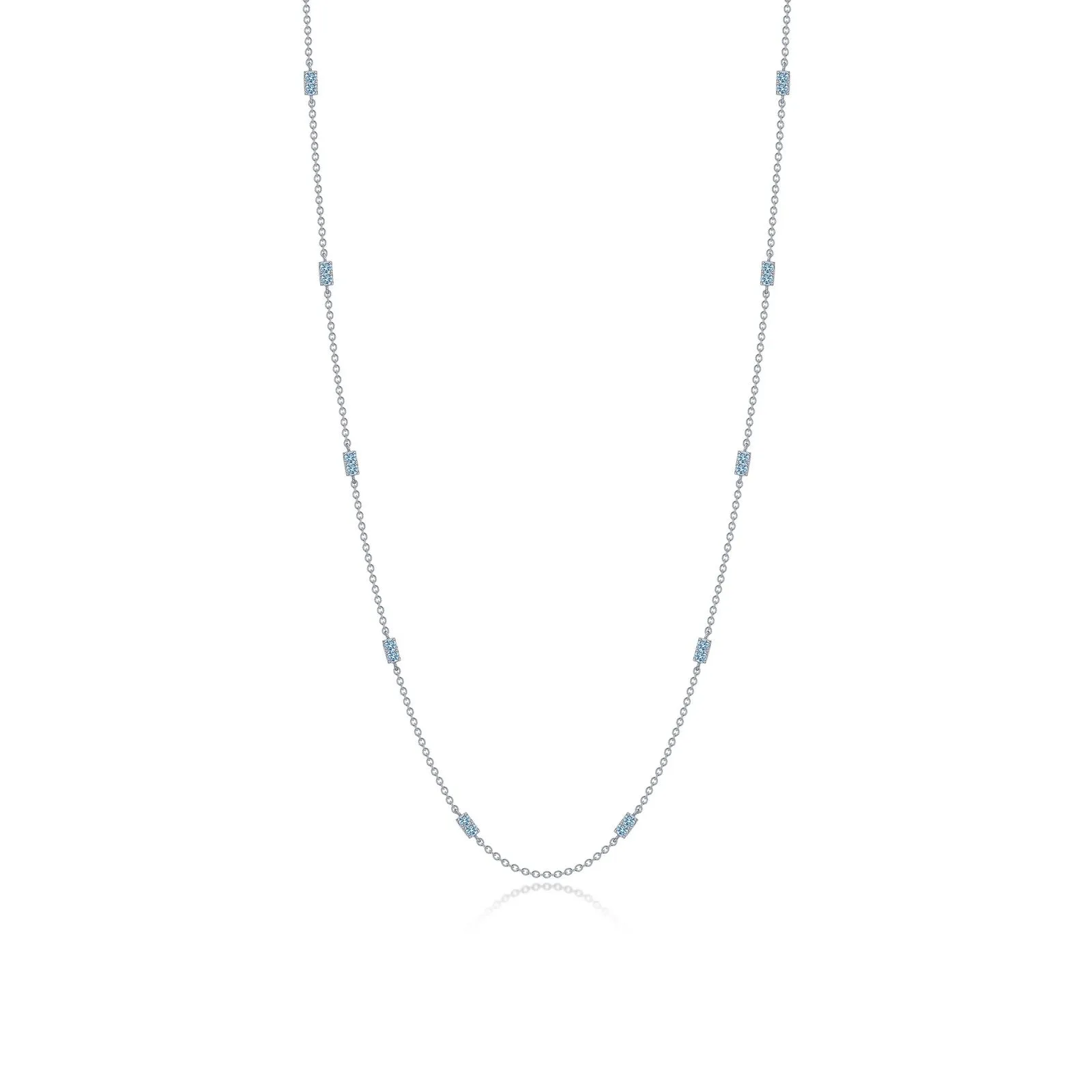 0.6 CTW Adjustable Station Necklace N0321BTP18