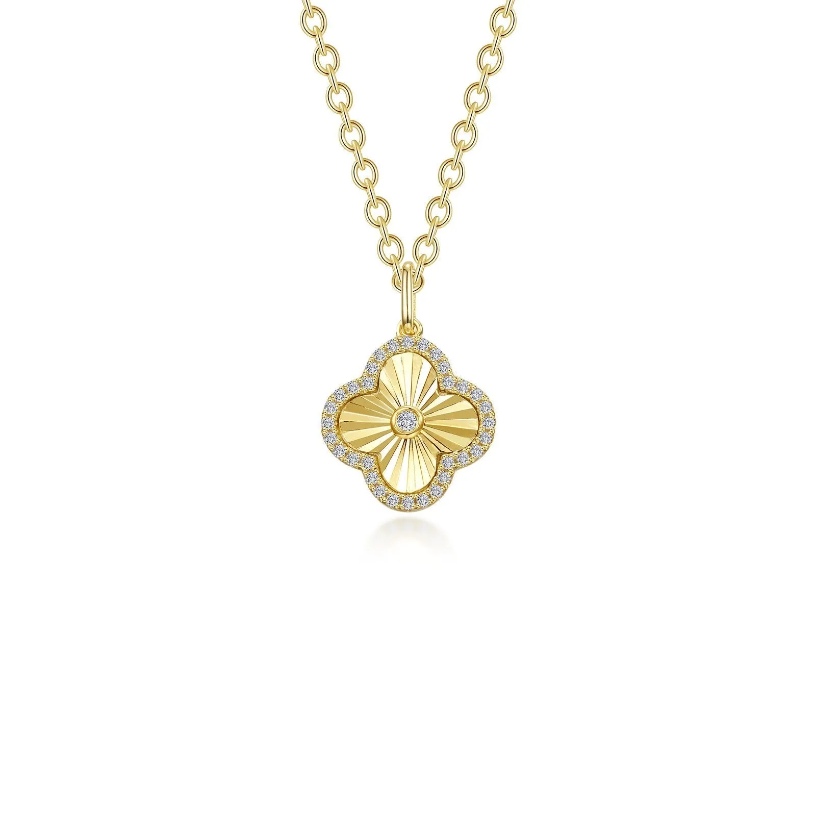0.6 CTW Halo Necklace N2026CLG20