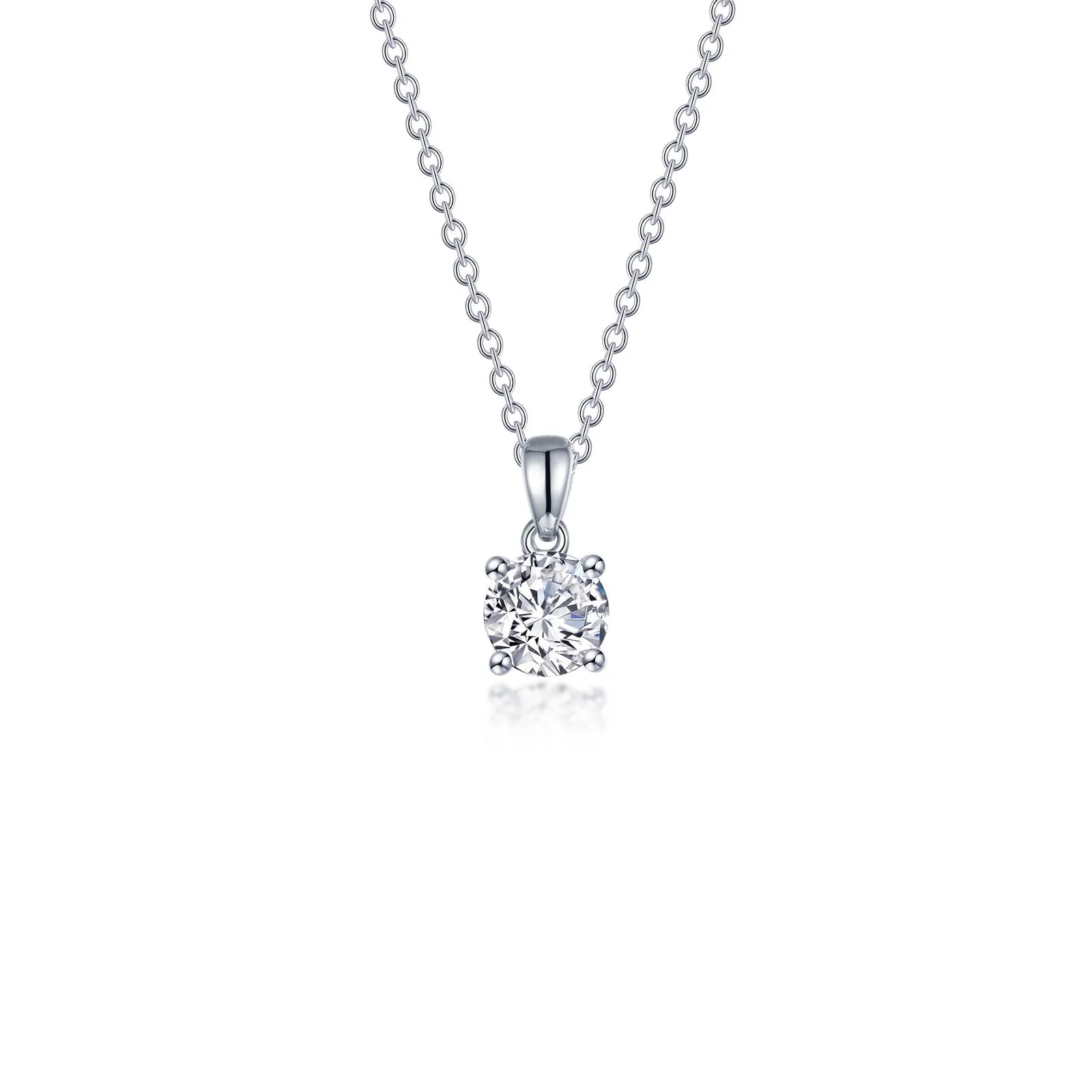 0.65 CTW 4-Prong Solitaire Necklace N0303CLP20