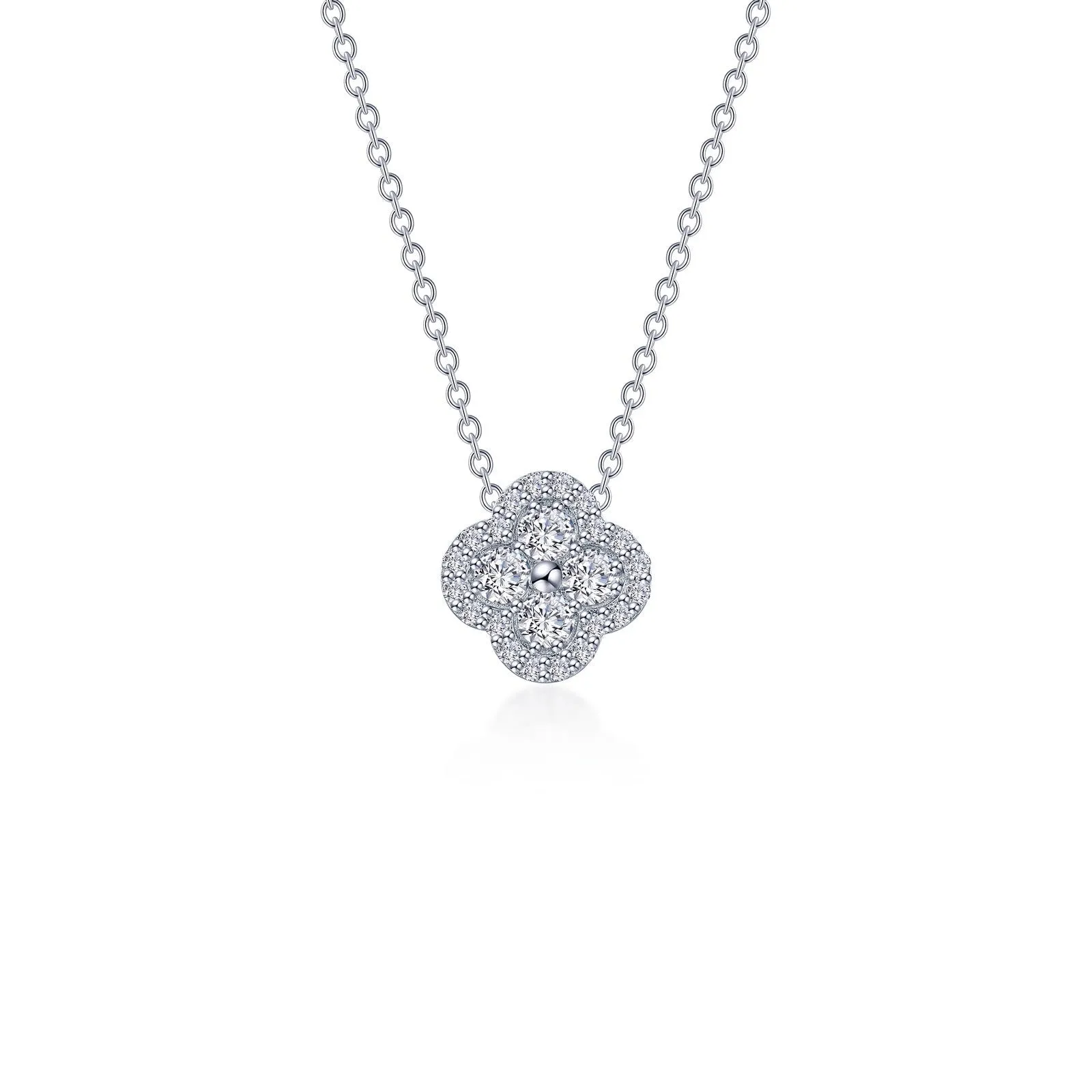 0.65 CTW Halo Necklace N0335CLP20