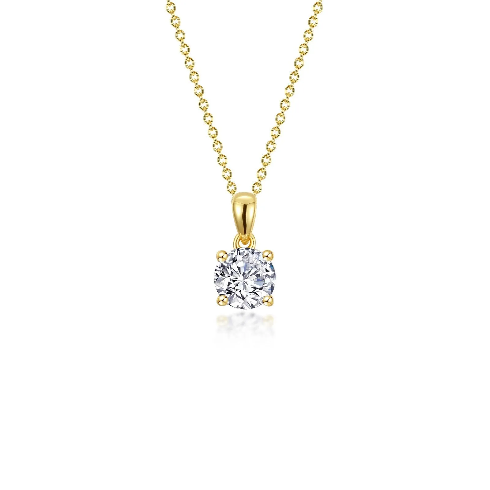 0.85 CTW 4-Prong Solitaire Necklace N0304CLG20