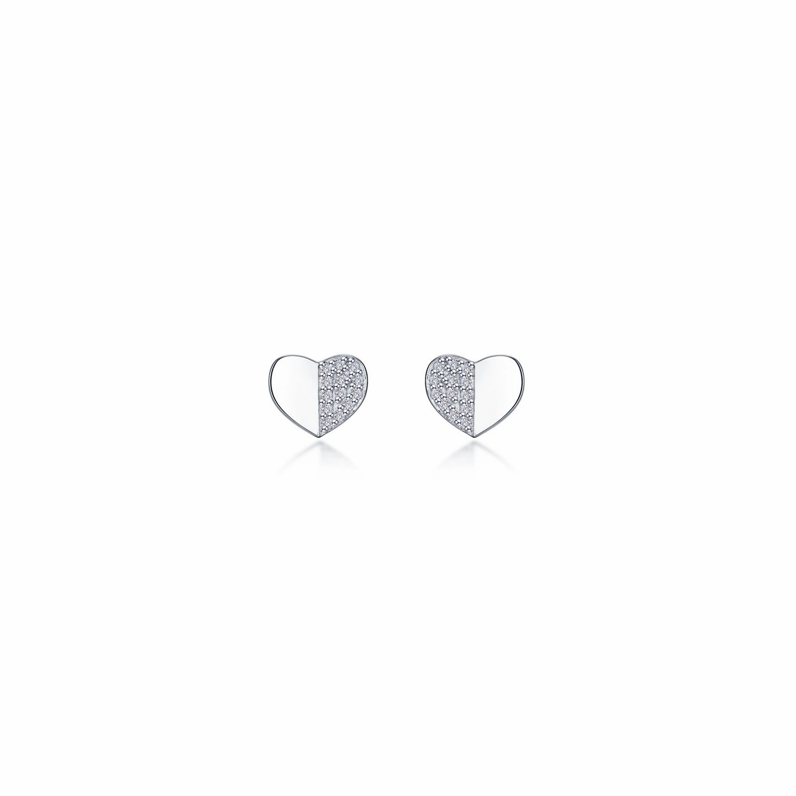 0.26 CTW Heart Stud Earrings E2023CLP00