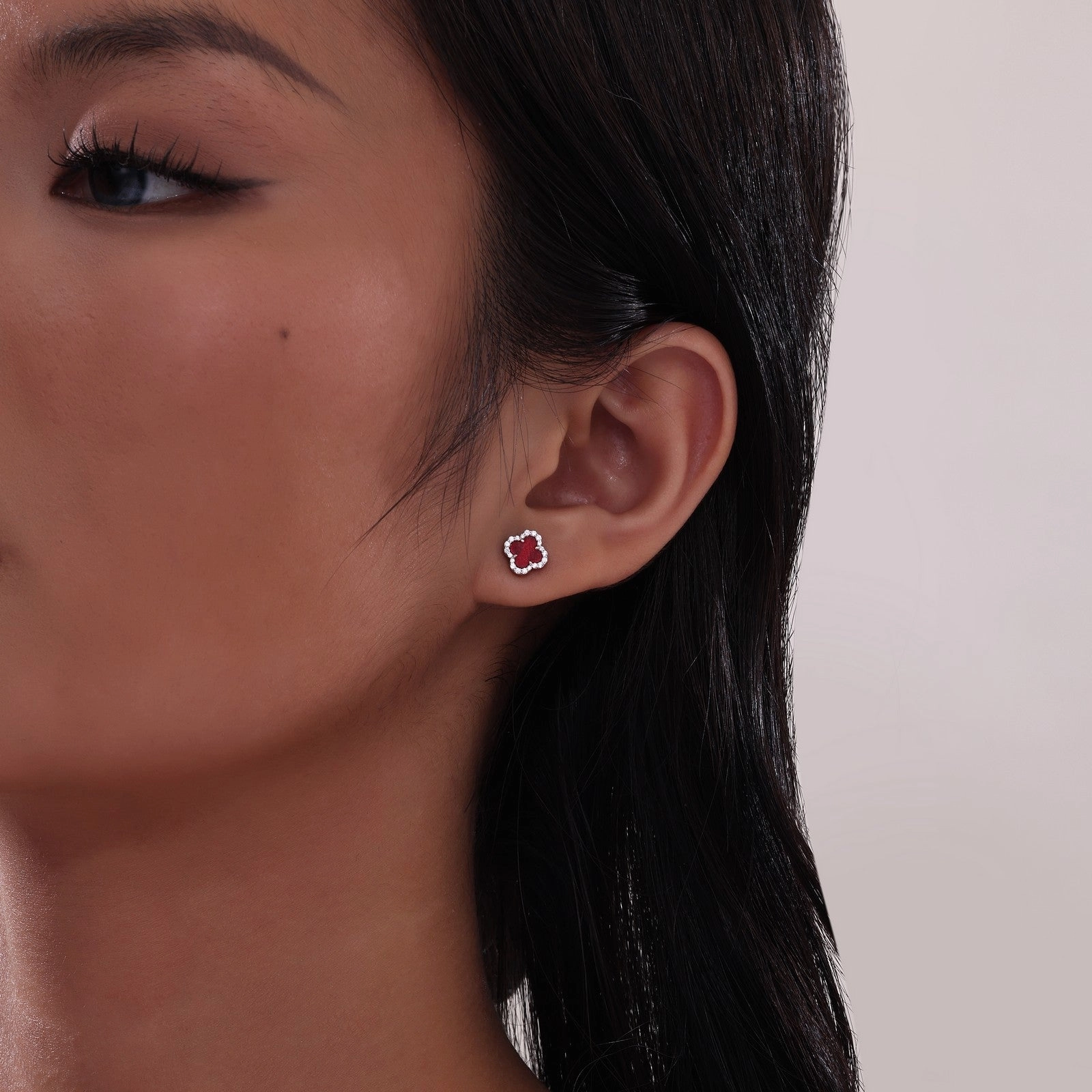 0.4 CTW Halo Stud Earrings E0609MPG00