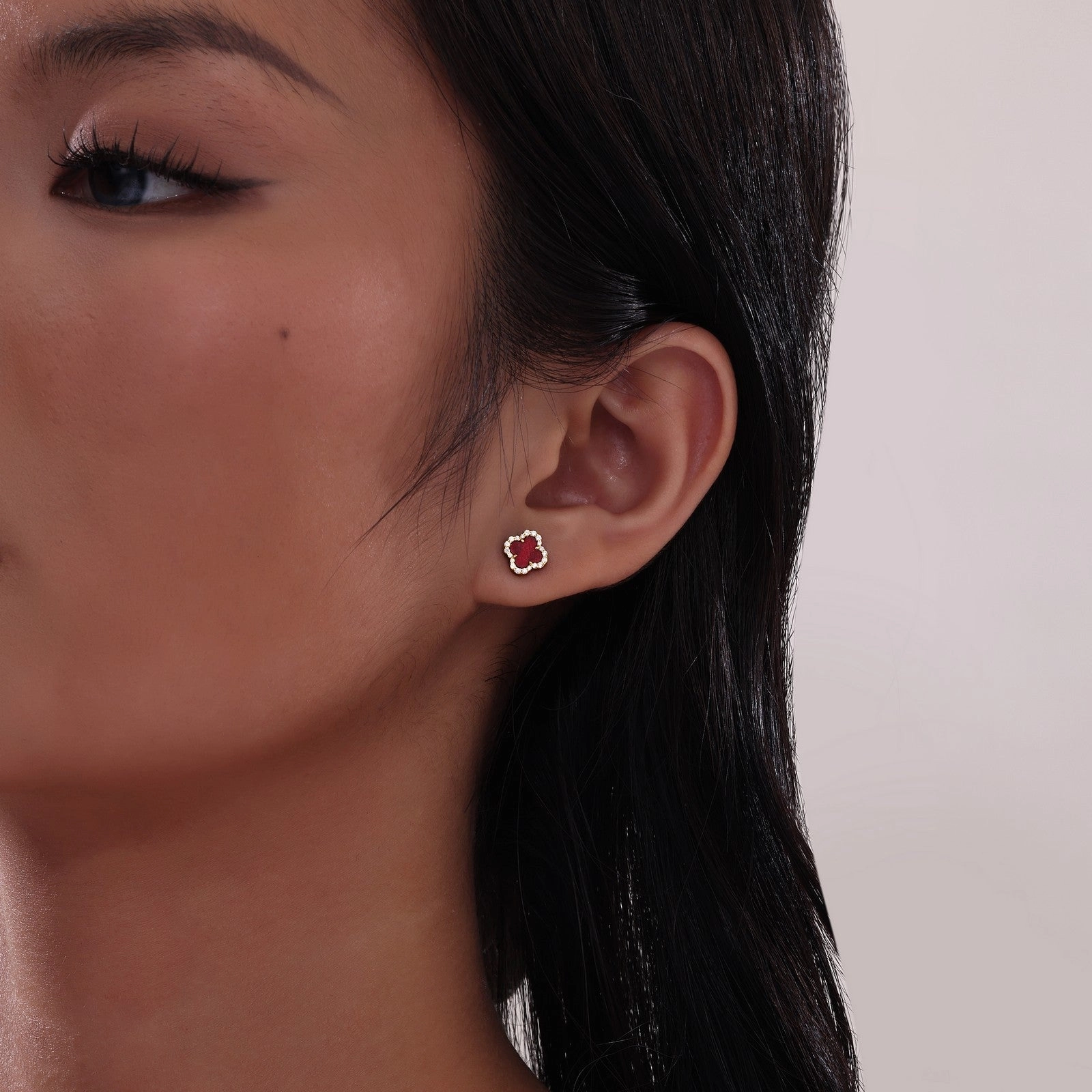 0.4 CTW Halo Stud Earrings E0609MPG00