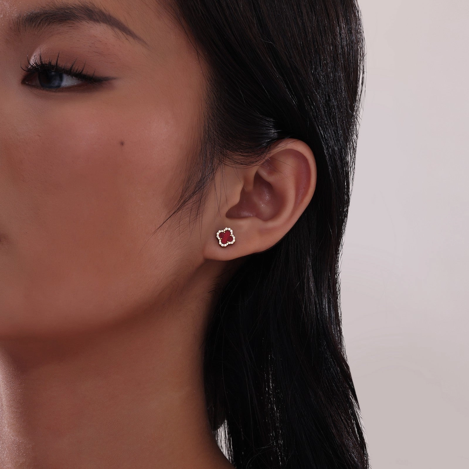 0.4 CTW Halo Stud Earrings E0609MPP00