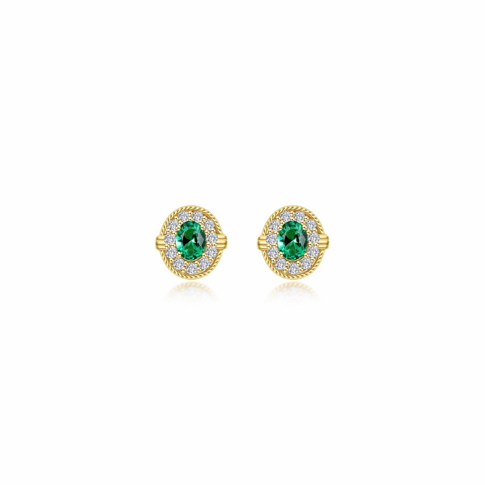 0.52 CTW Halo Stud Earrings E0592CEG00