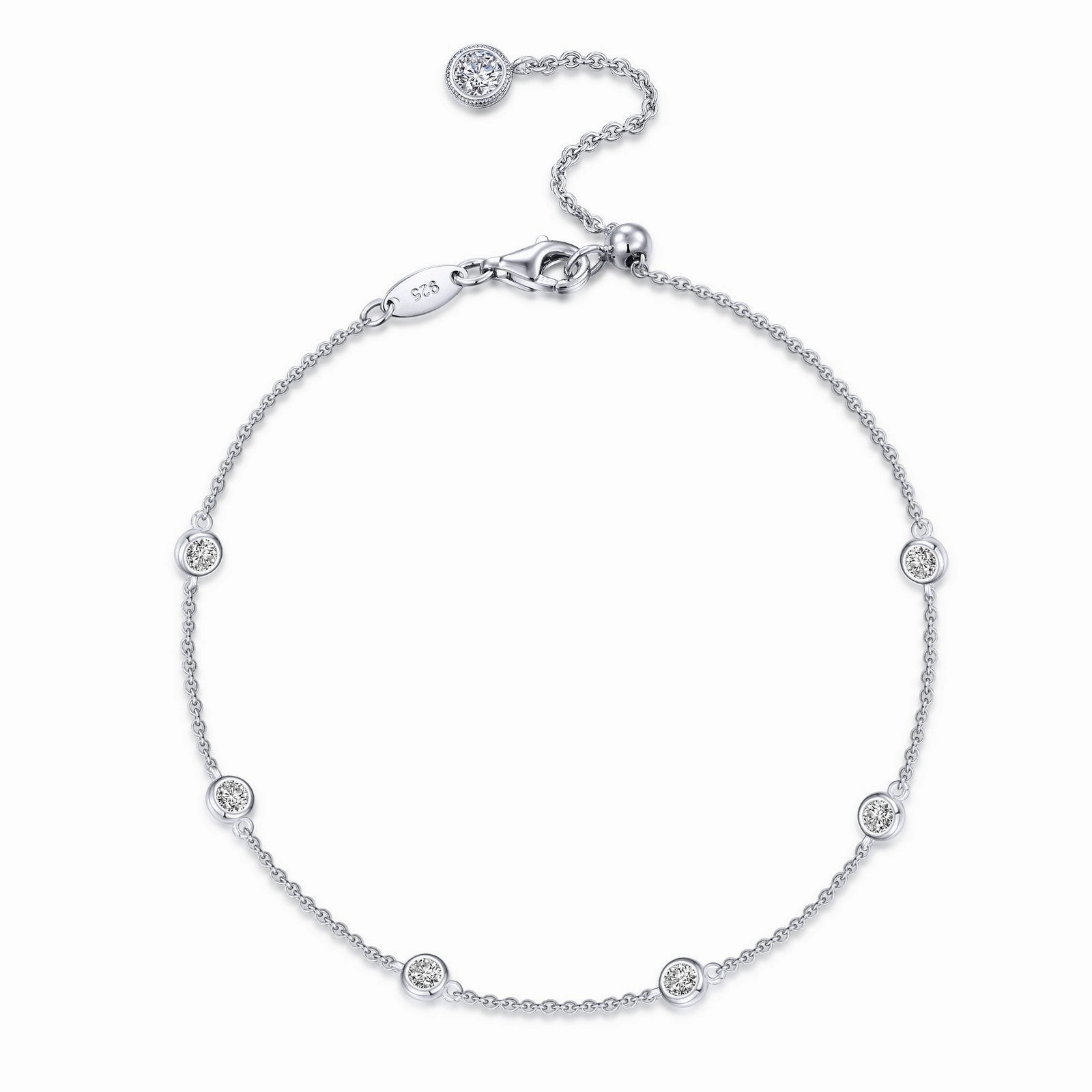 0.53 CTW Station Bracelet B0154CLP75