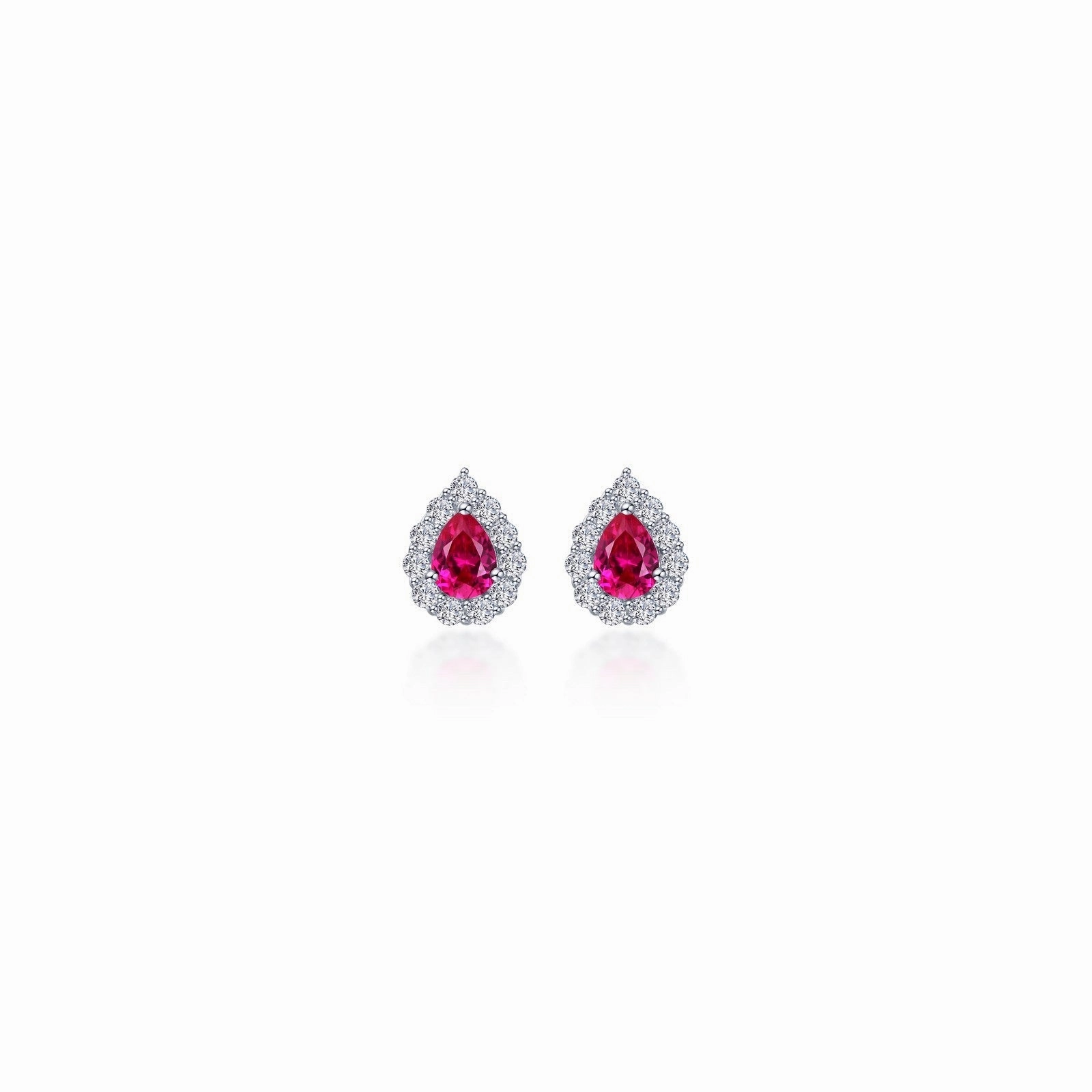 0.72 CTW Pear-shaped Halo Stud Earrings E0597CRP00