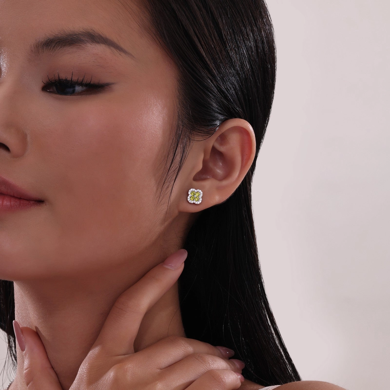 0.8 CTW Halo Stud Earrings E0610CAP00