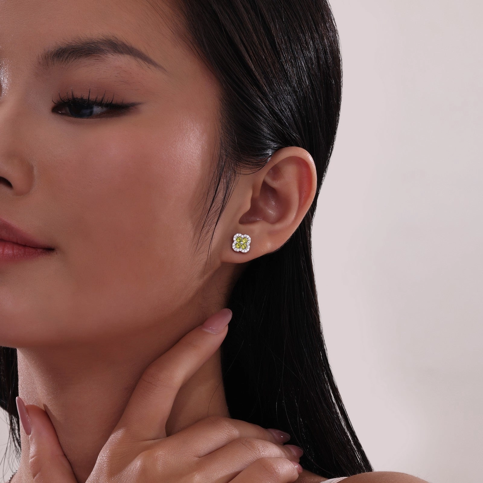 0.8 CTW Halo Stud Earrings E0610CLP00