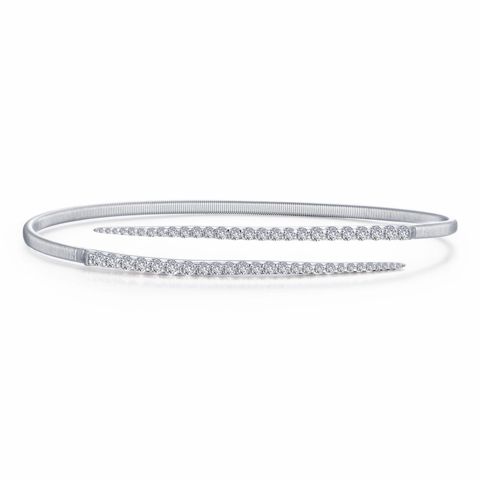 0.98 CTW Pave Bypass Cuff Bangle Bracelet B0123CLP72