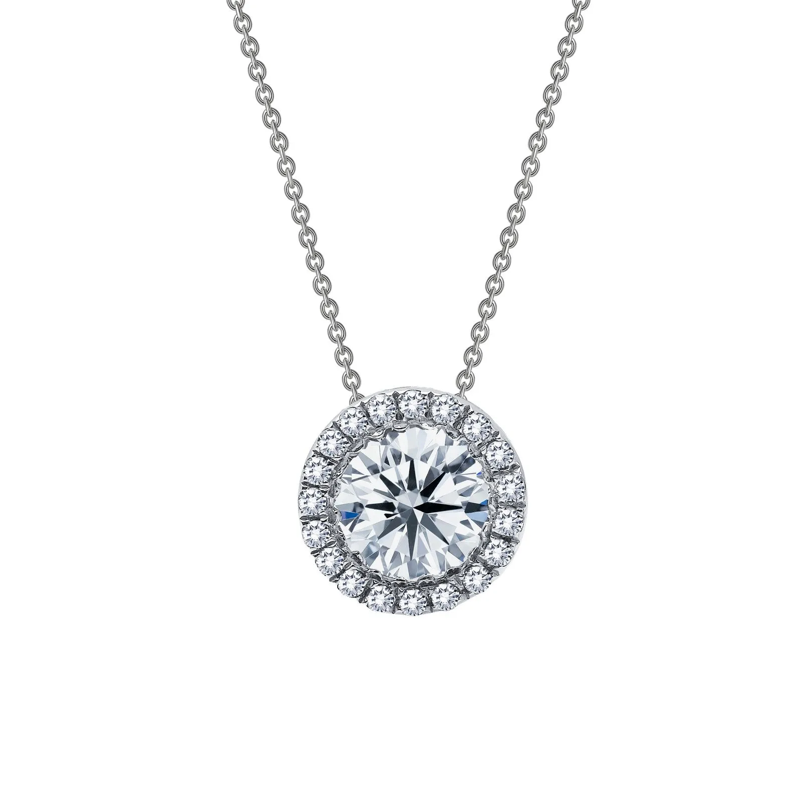 1.03 CTW Halo Necklace N2005CLP18