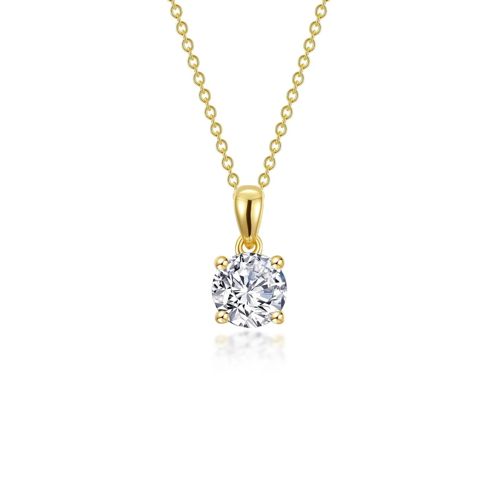 1.25 CTW 4-Prong Solitaire Necklace N0306CLG20