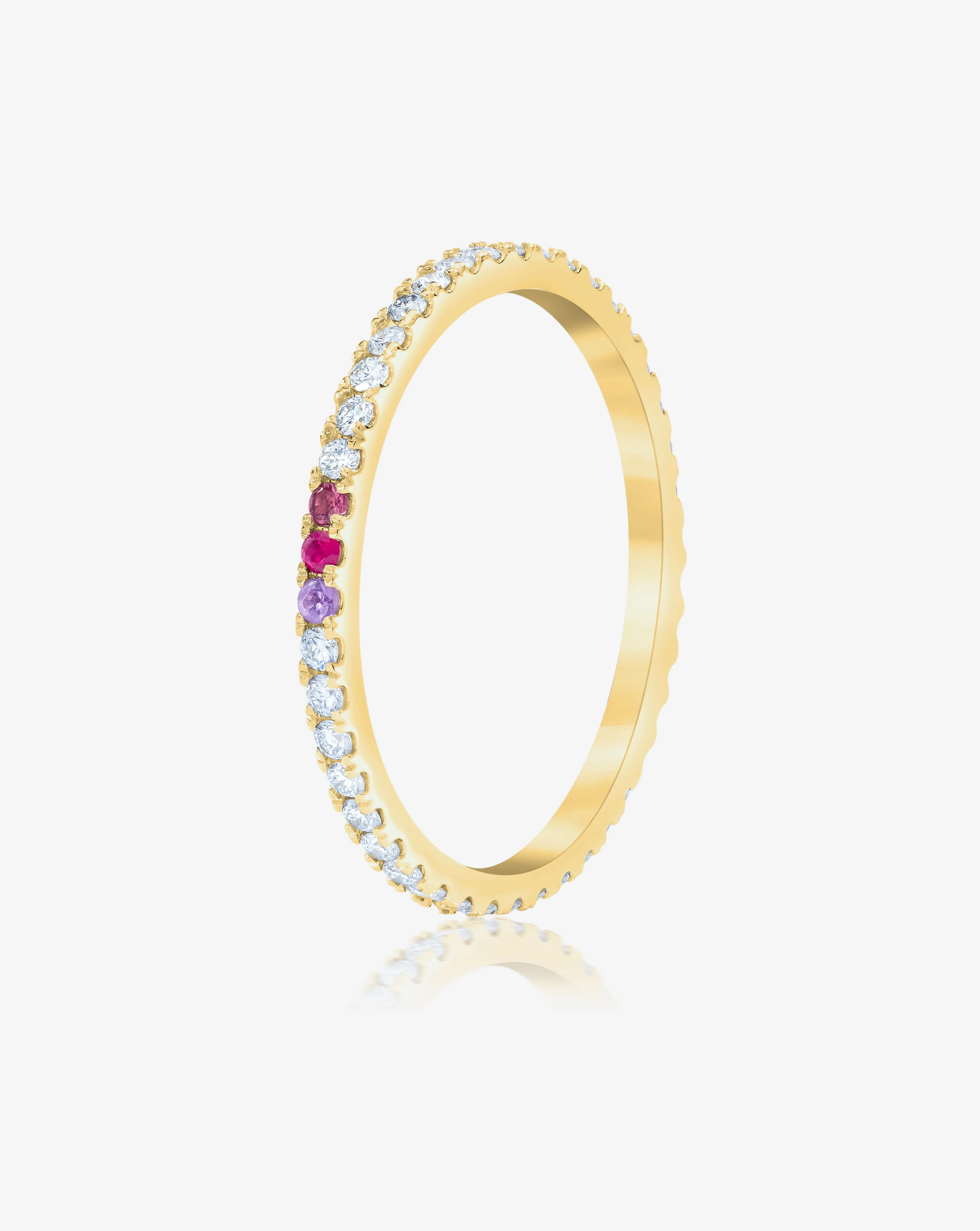 1.3 mm Personalized Perfect Pav Diamond Ring