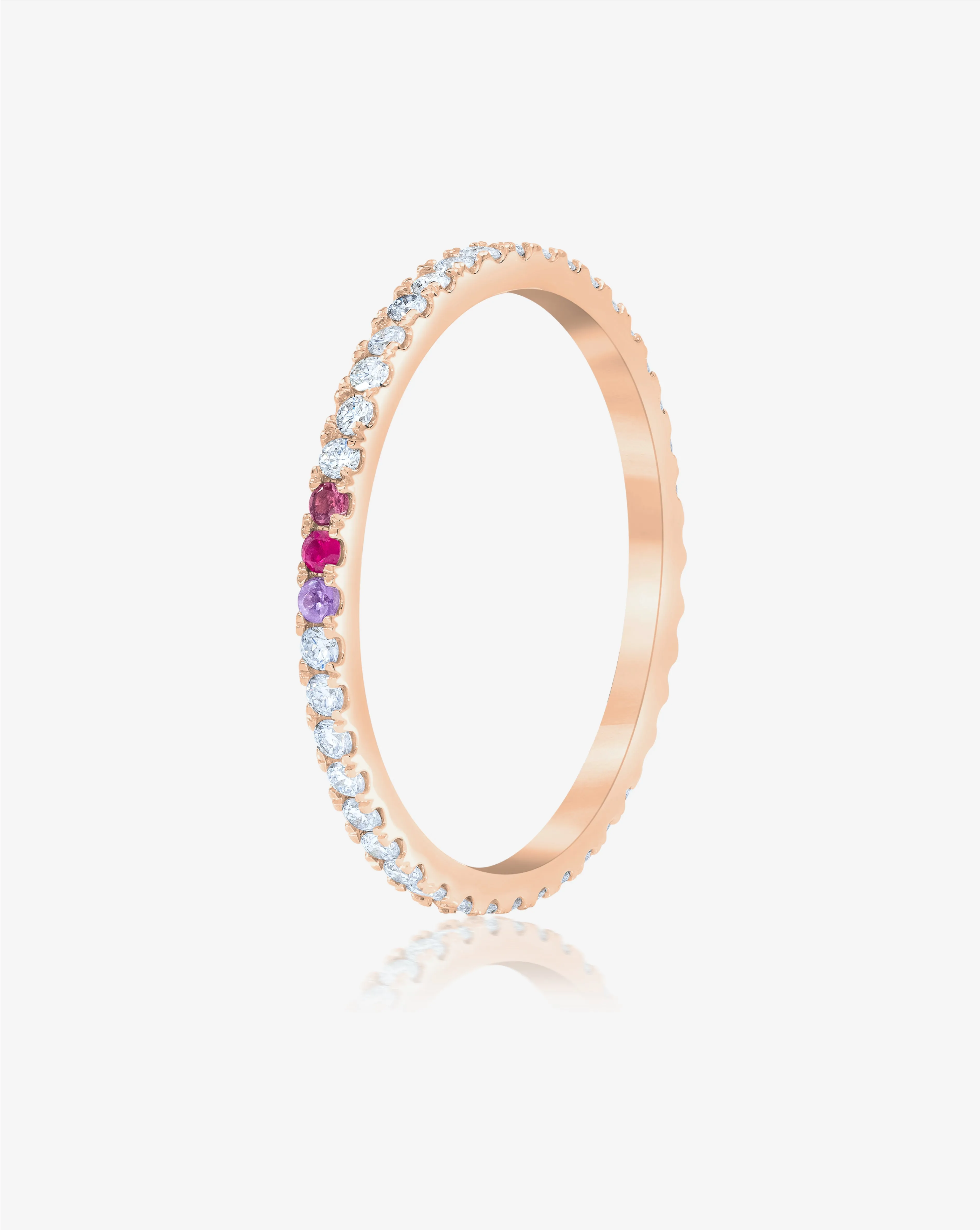 1.3 mm Personalized Perfect Pav Diamond Ring