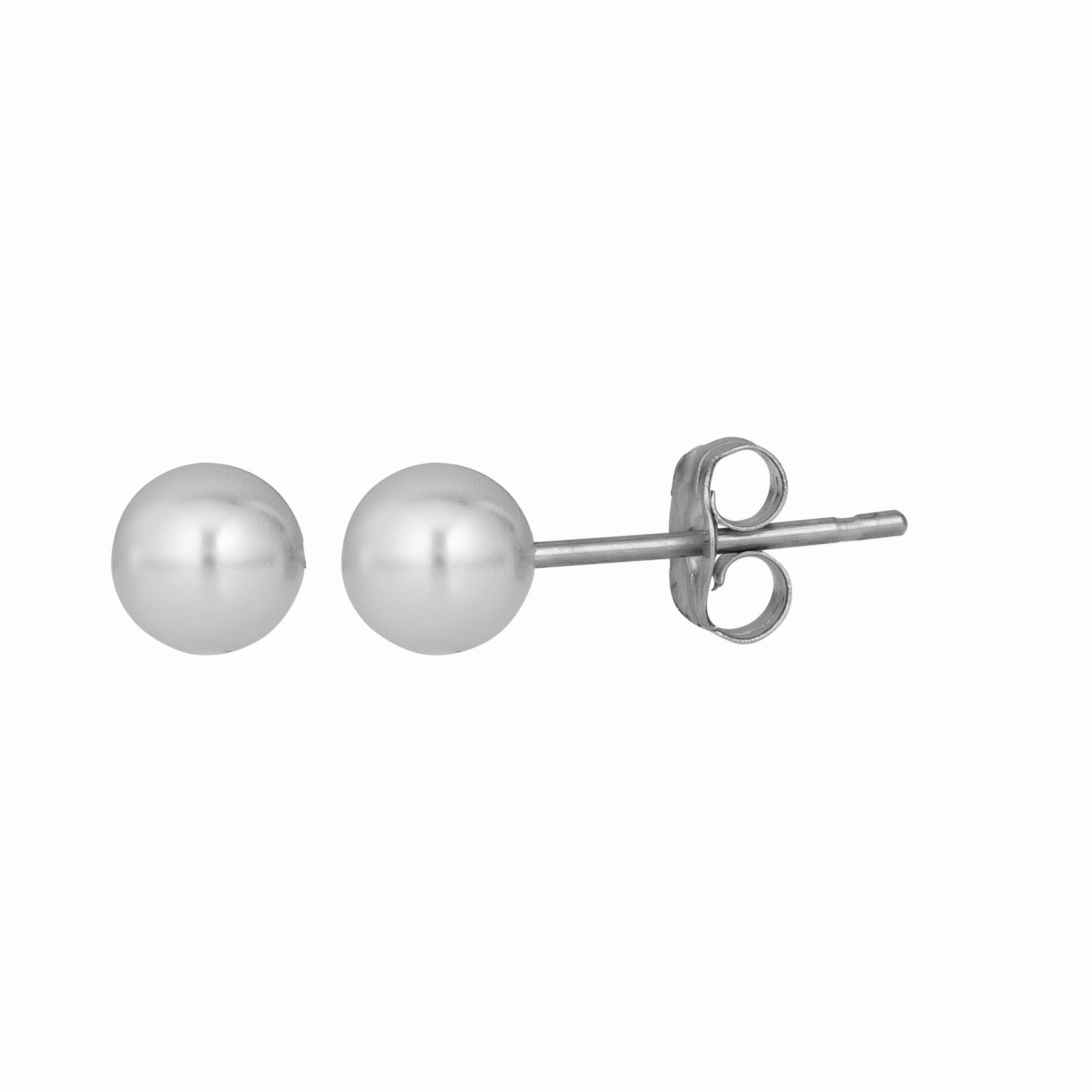 14K Gold Pearl Stud Earring