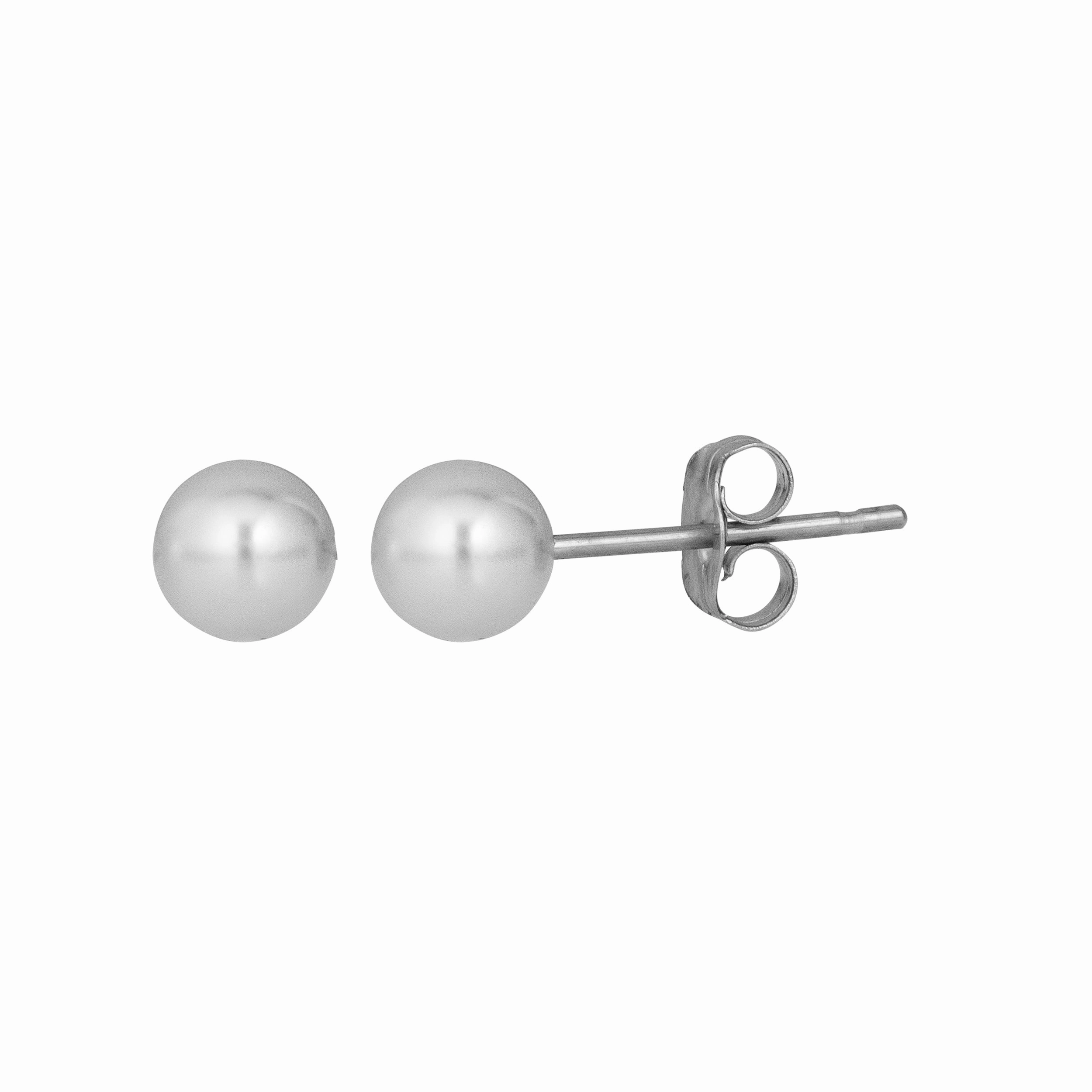 14K Gold Pearl Stud Earring