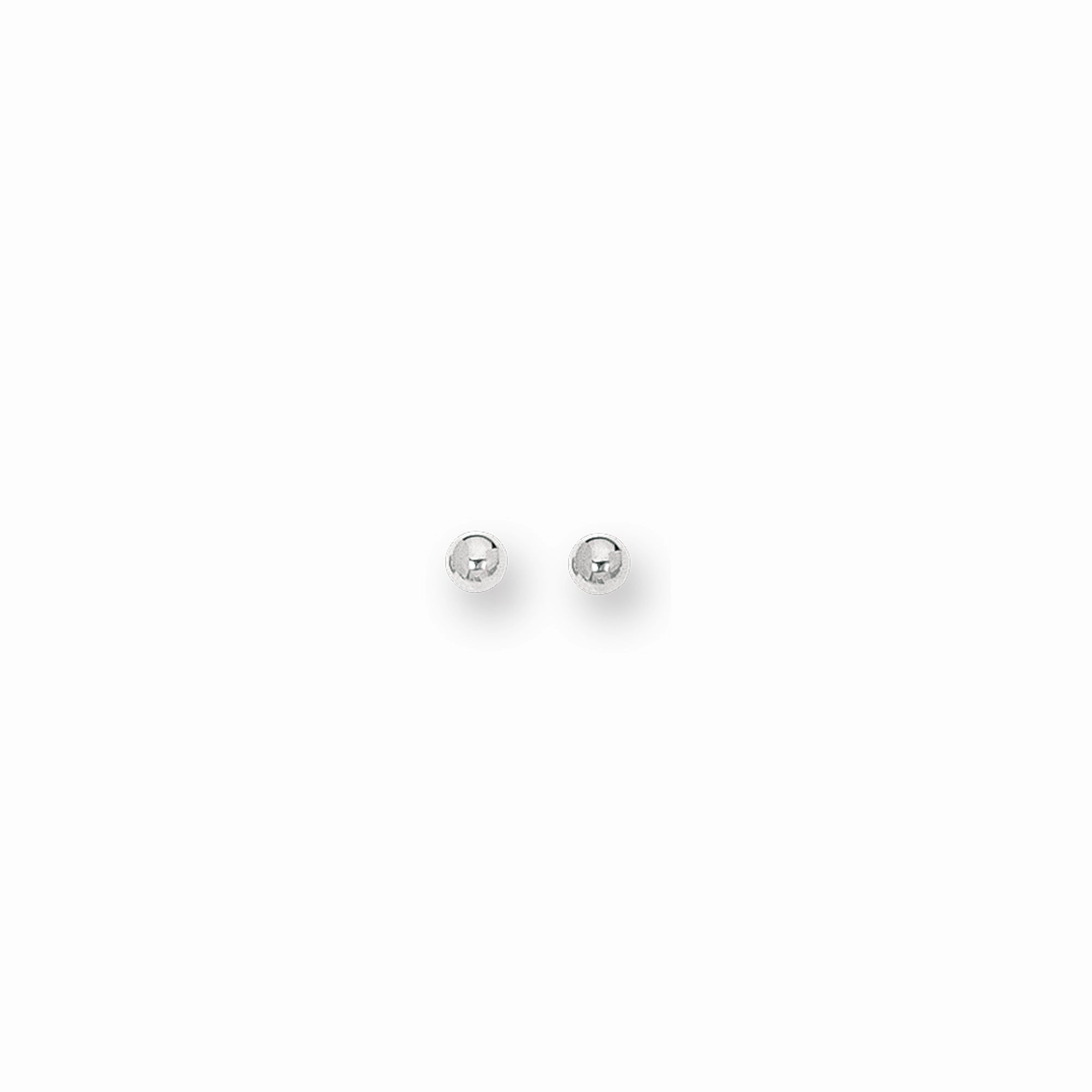 14K Gold Polished 10mm Post Earring