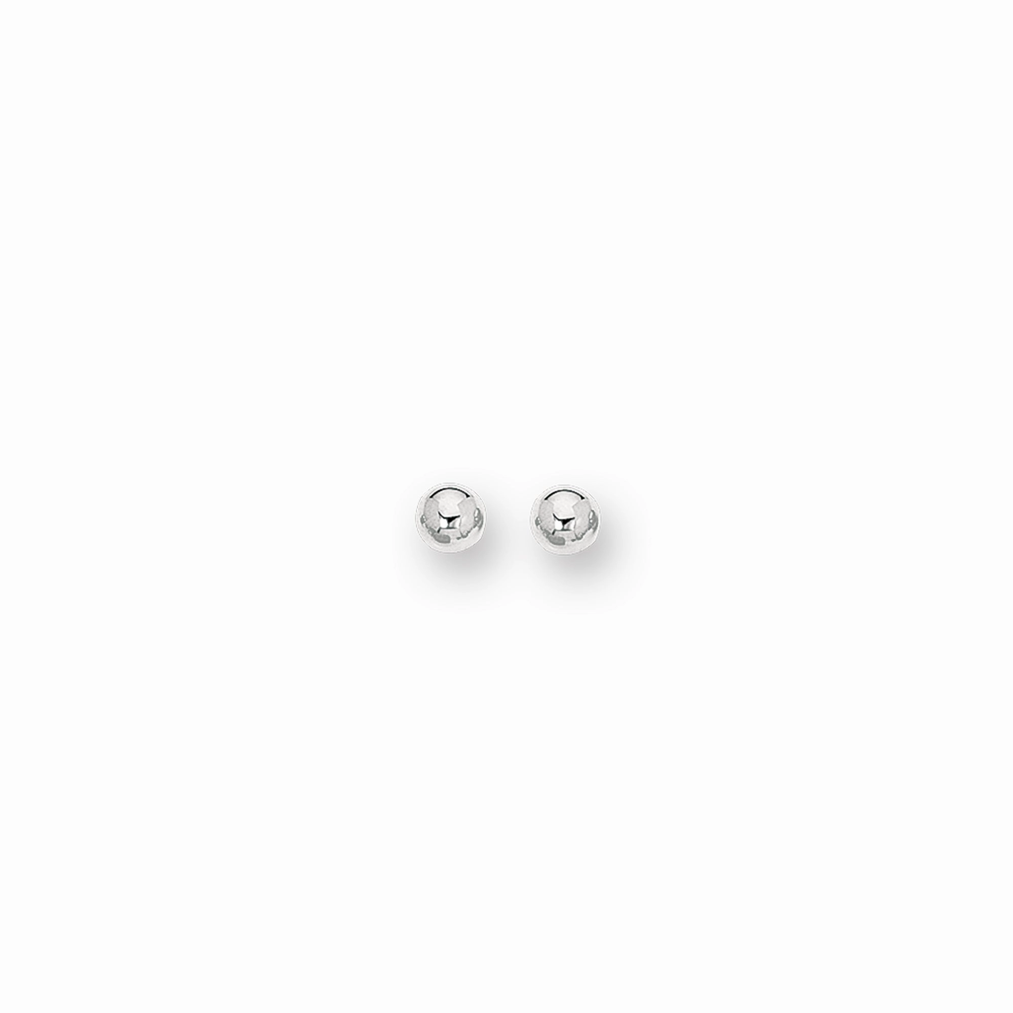 14K Gold Polished 10mm Post Earring