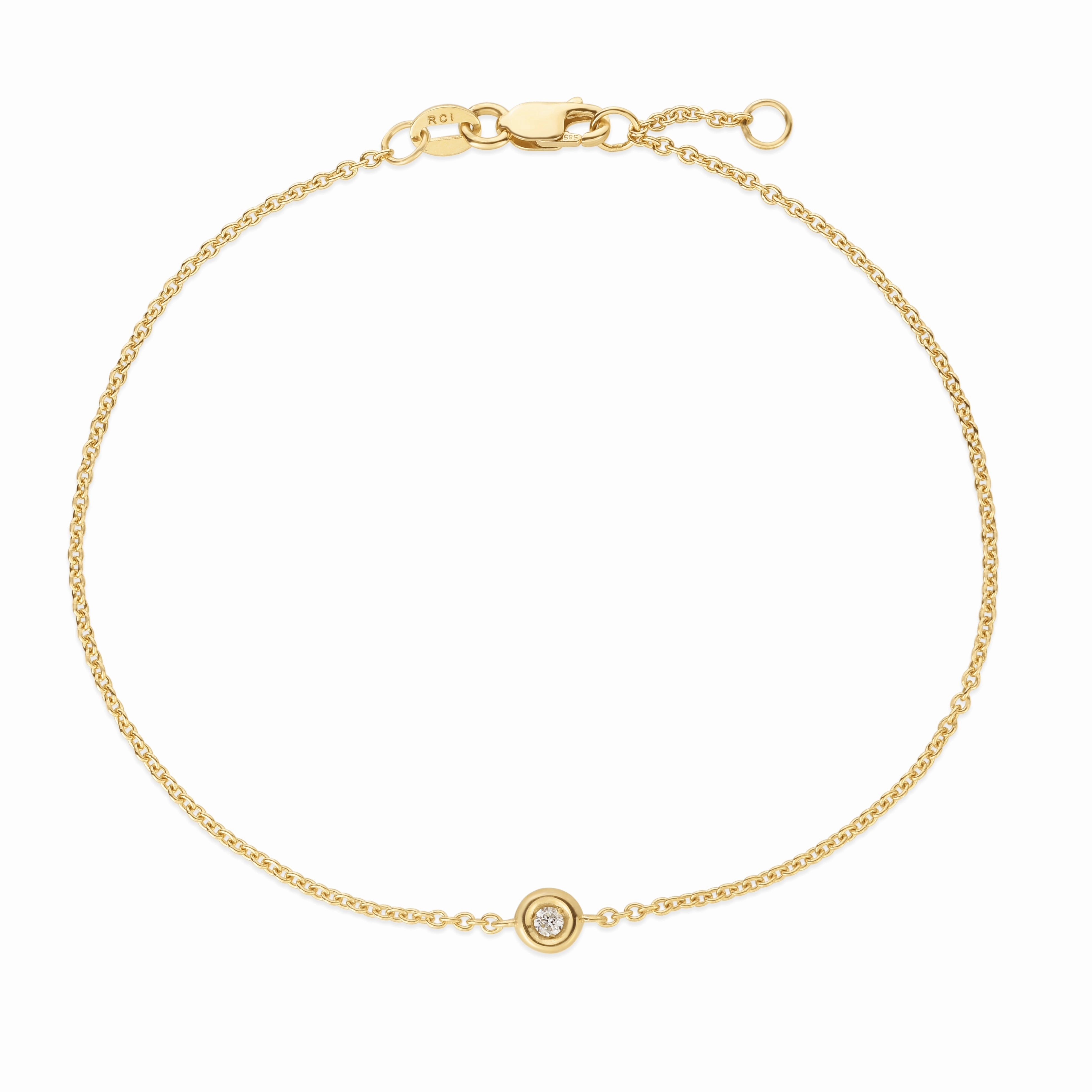 14K Gold Solo Diamond Bracelets