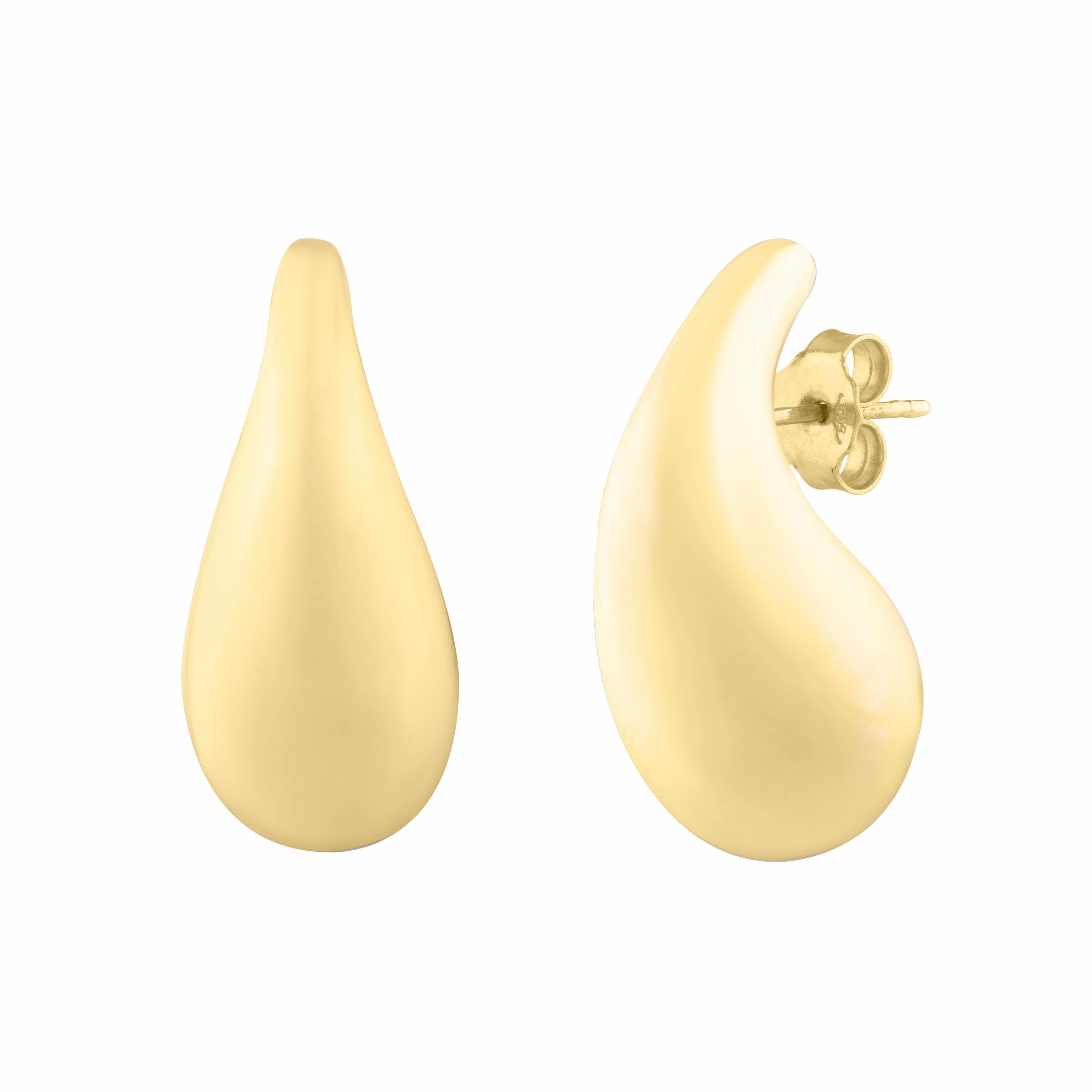 14K Small Raindrop Studs