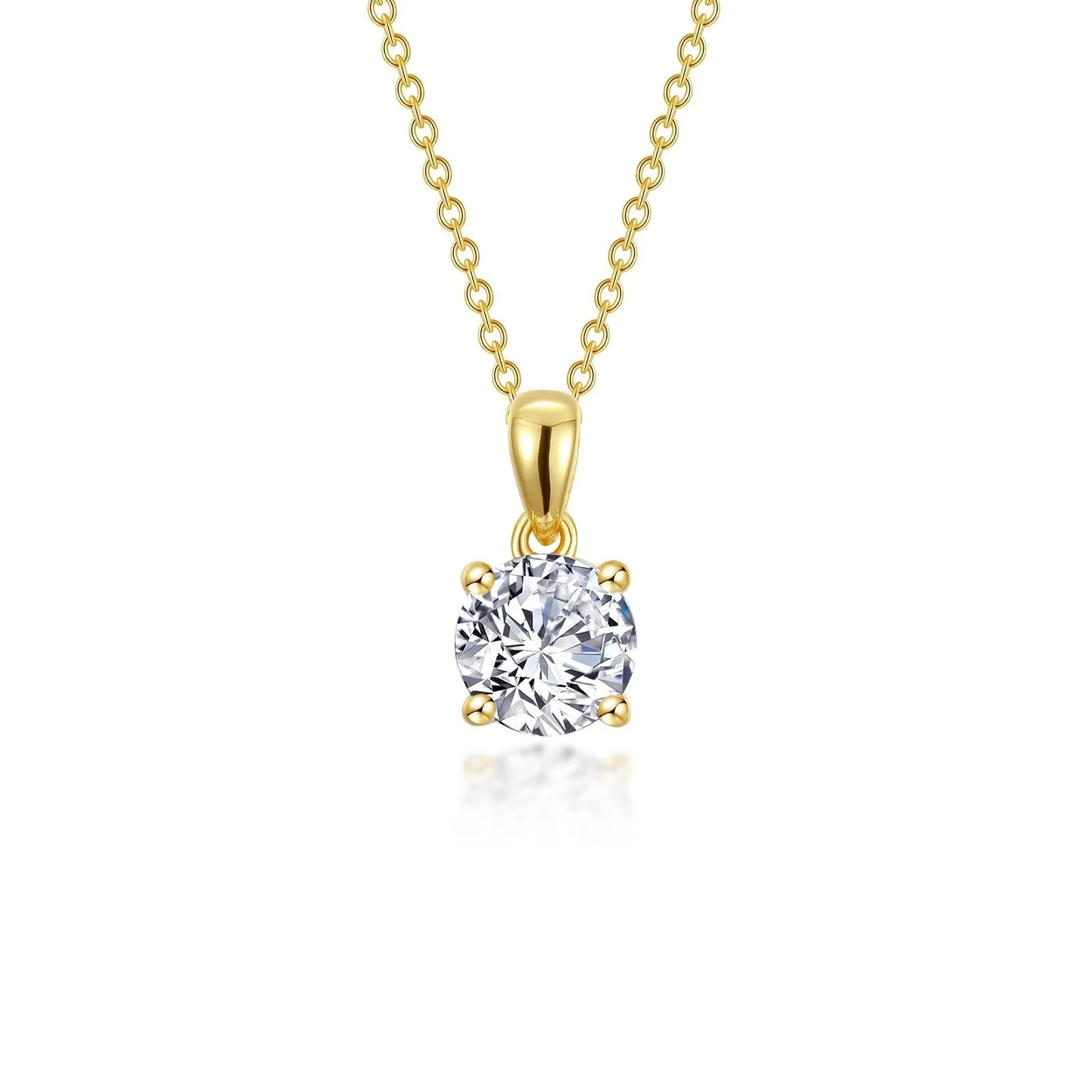 1.5 CTW 4-Prong Solitaire Necklace N0307CLG20