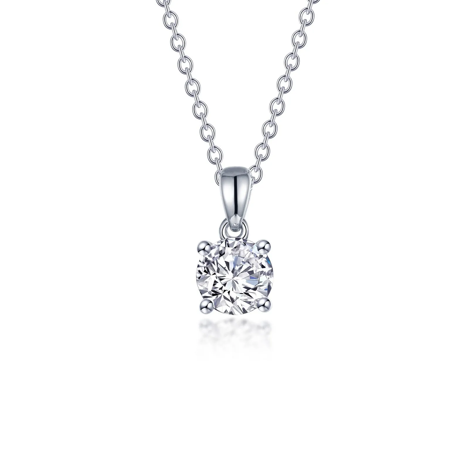 1.5 CTW 4-Prong Solitaire Necklace N0307CLP20