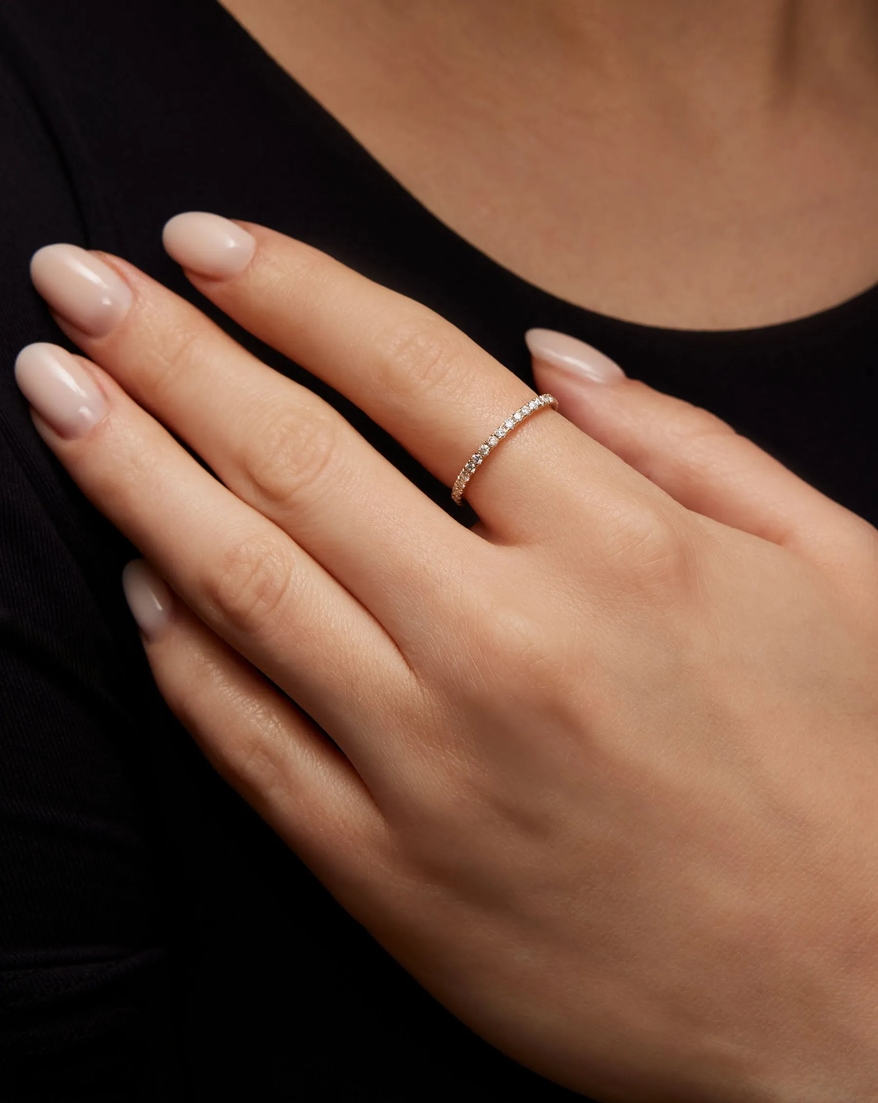 1.6 mm Perfect Pav Diamond Ring