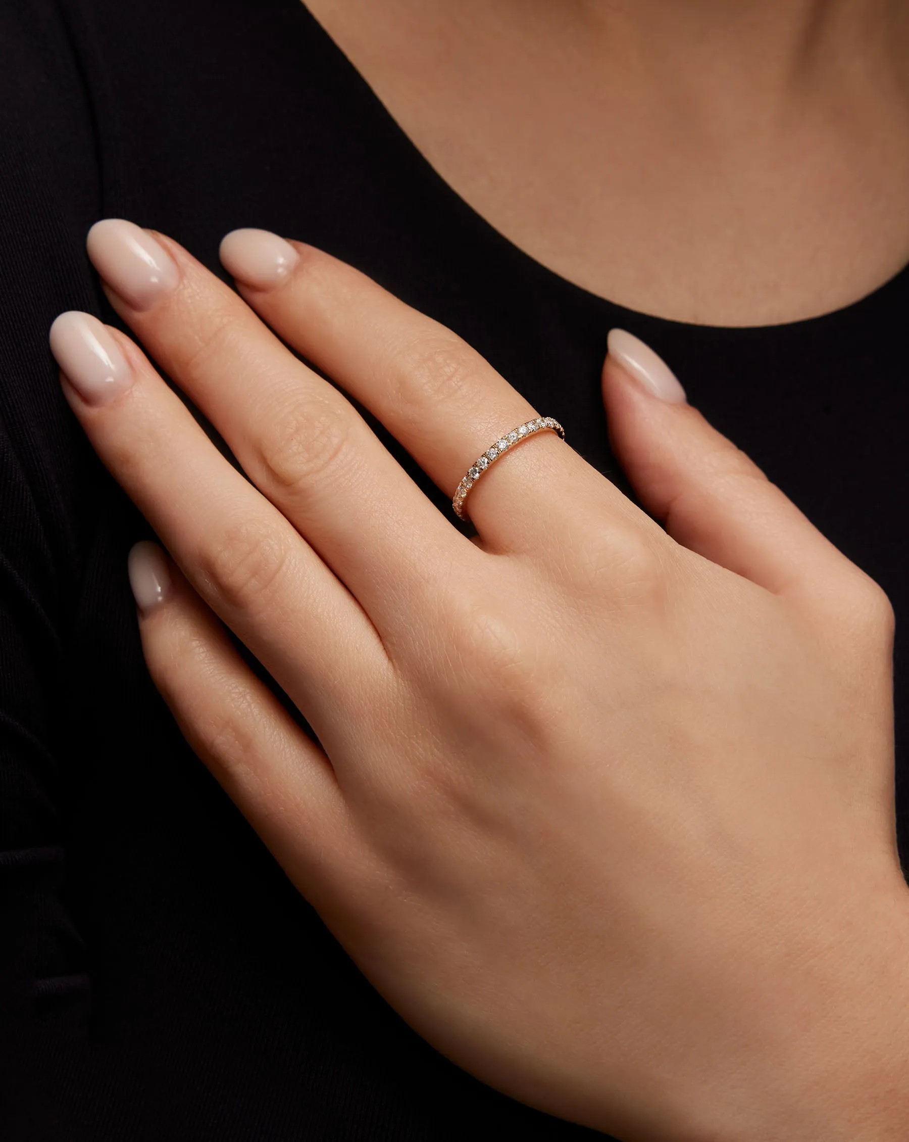 1.9 mm Perfect Pav Diamond Ring