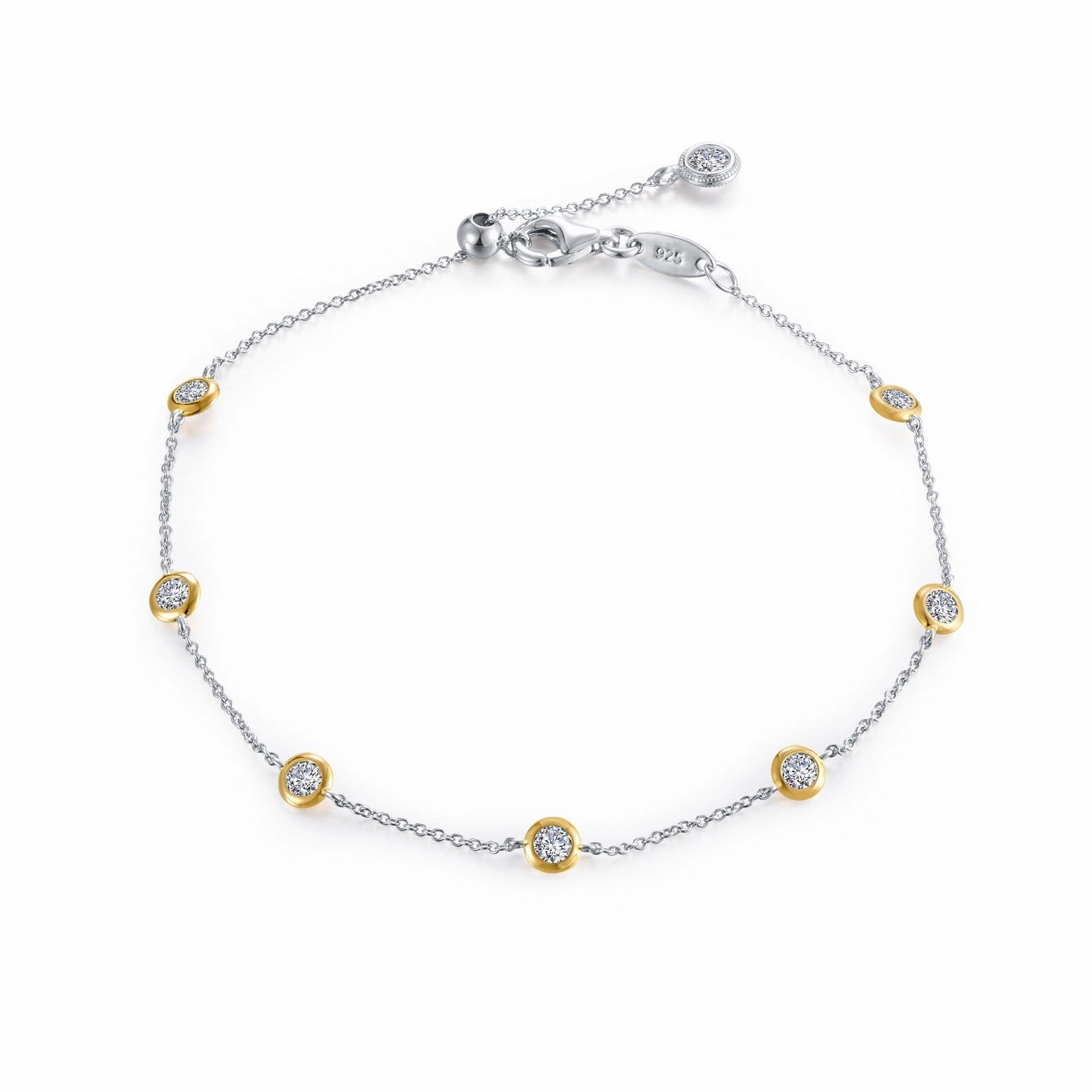 1.02 CTW Adjustable 7 Symbols of Joy Station Bracelet B0126CLT75
