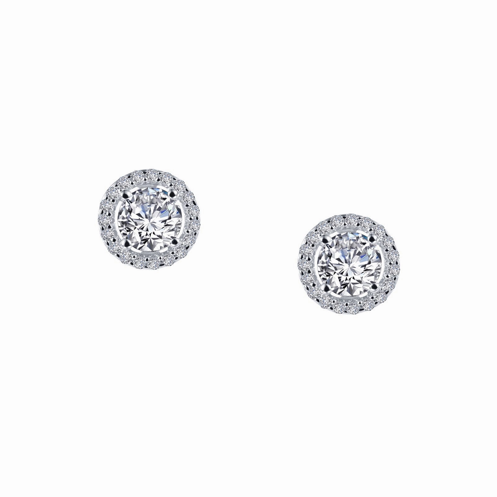1.3 CTW Halo Stud Earrings E0328CLP00