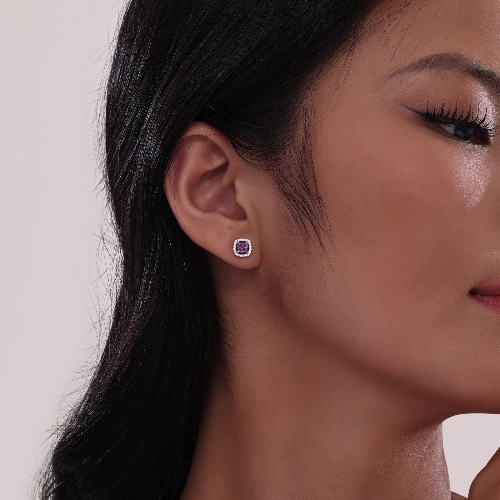 1.52 CTW Halo Stud Earrings E0329CLP00