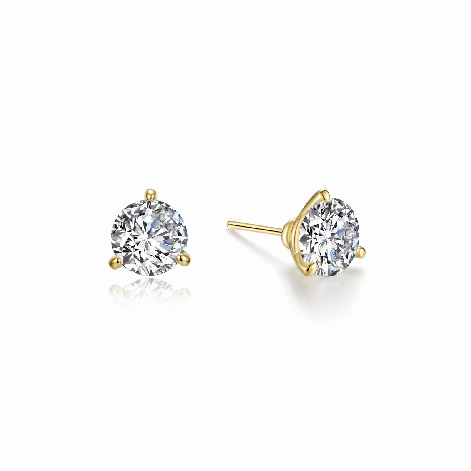 1 CTW 3 Prong Stud Earrings E0206CLG00