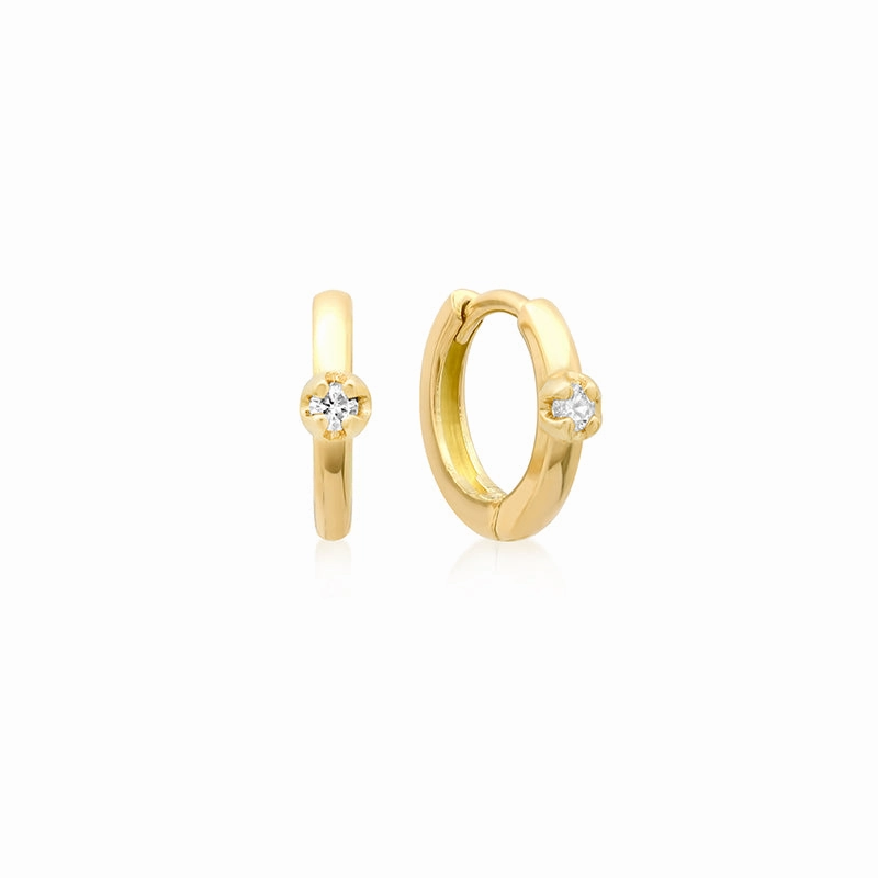 1 illusion Set Diamond Huggies