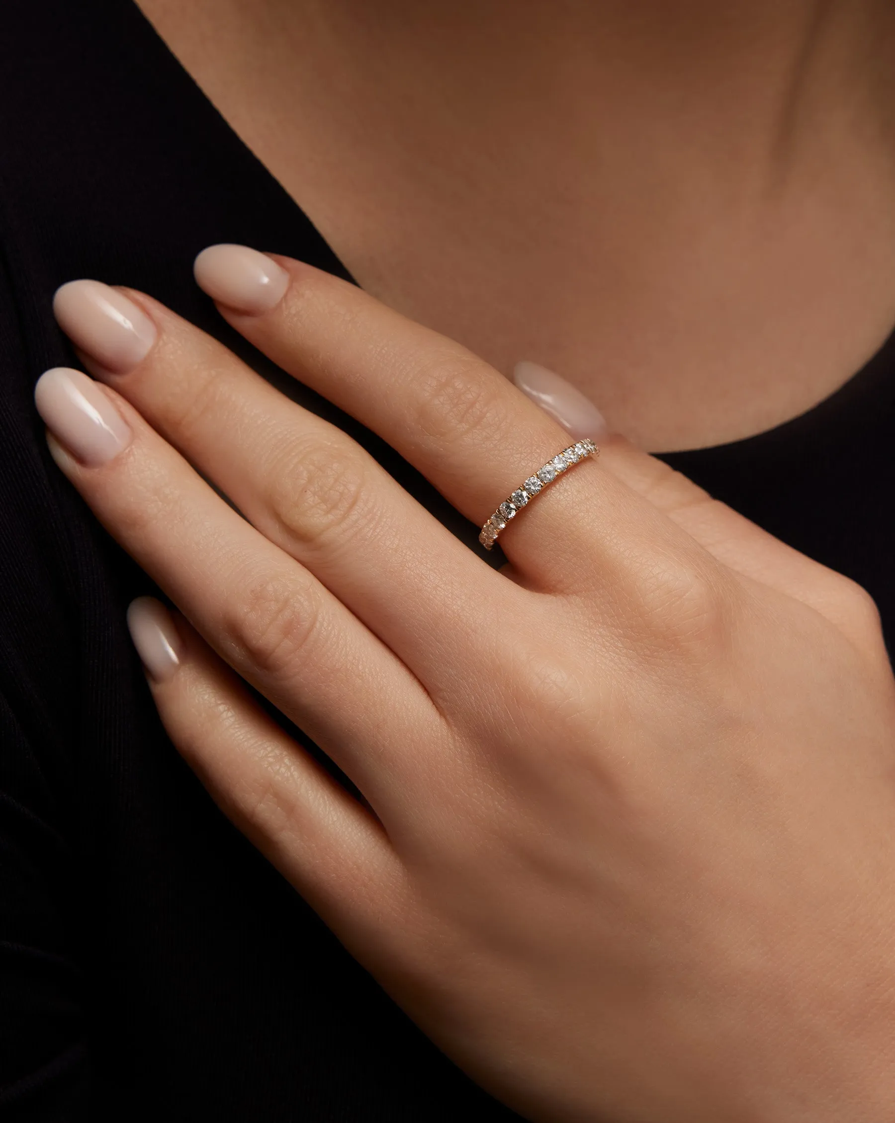 2.5 mm Perfect Pav Diamond Ring
