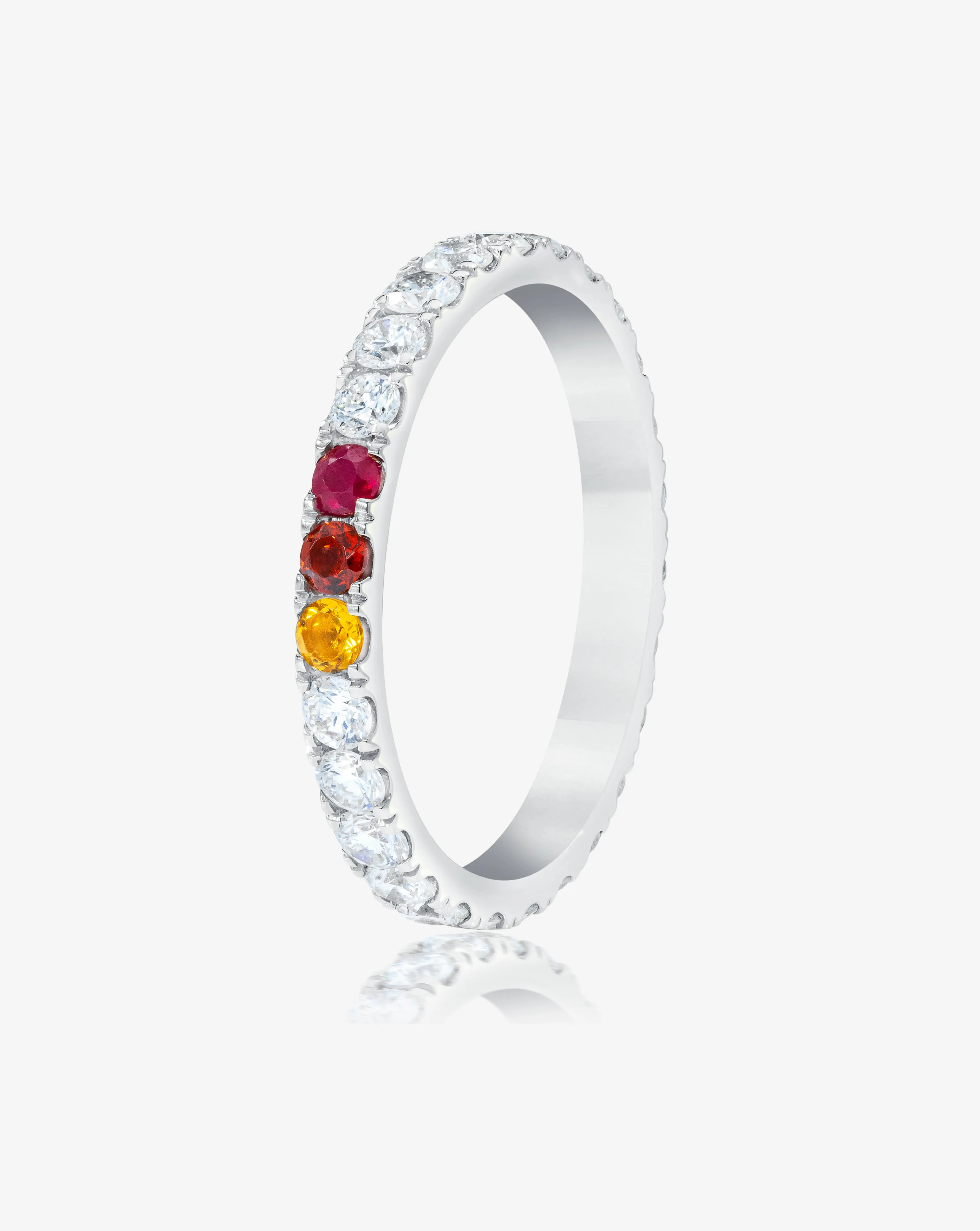 2.5 mm Personalized Perfect Pav Diamond Ring