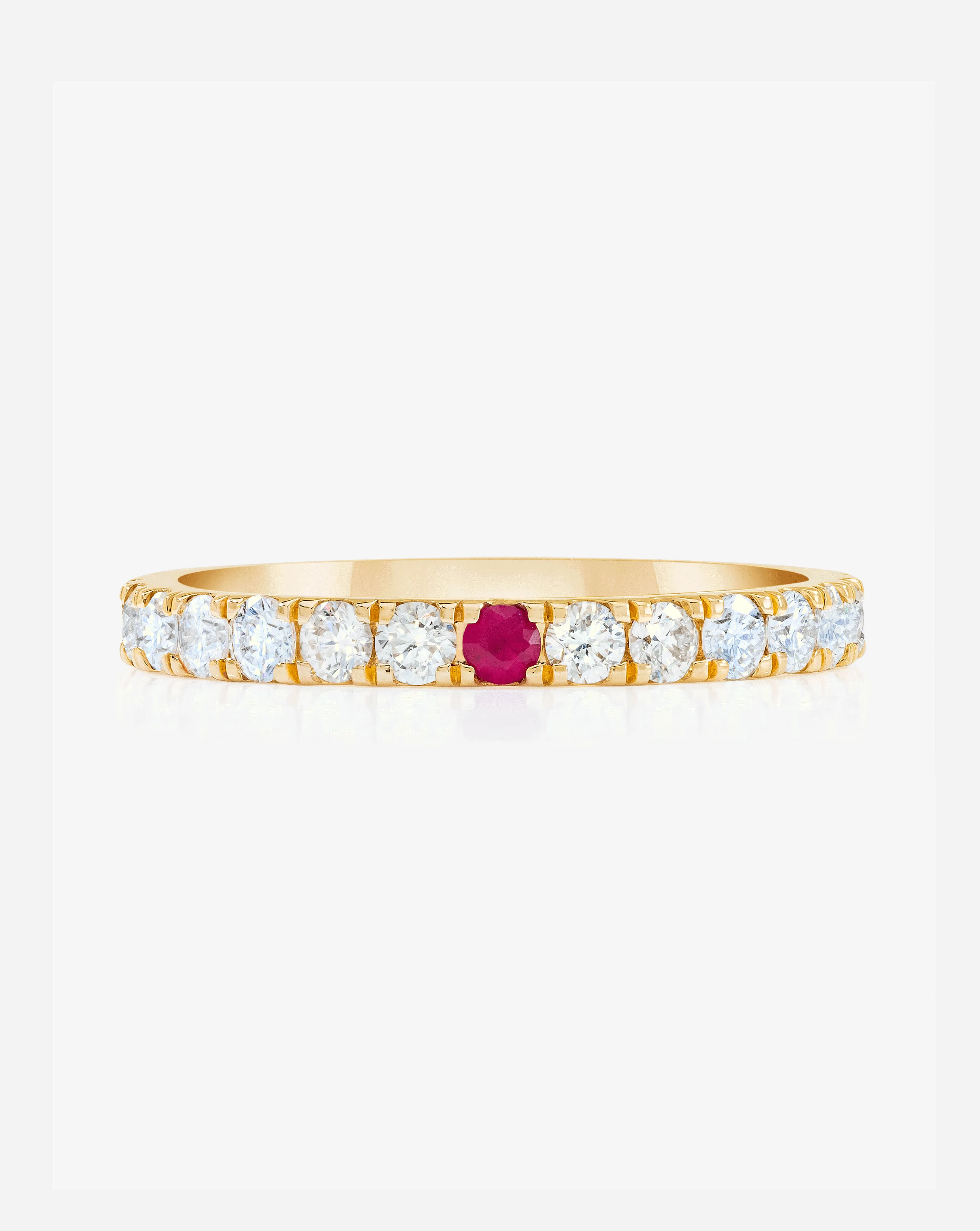 2.5 mm Personalized Perfect Pav Diamond Ring