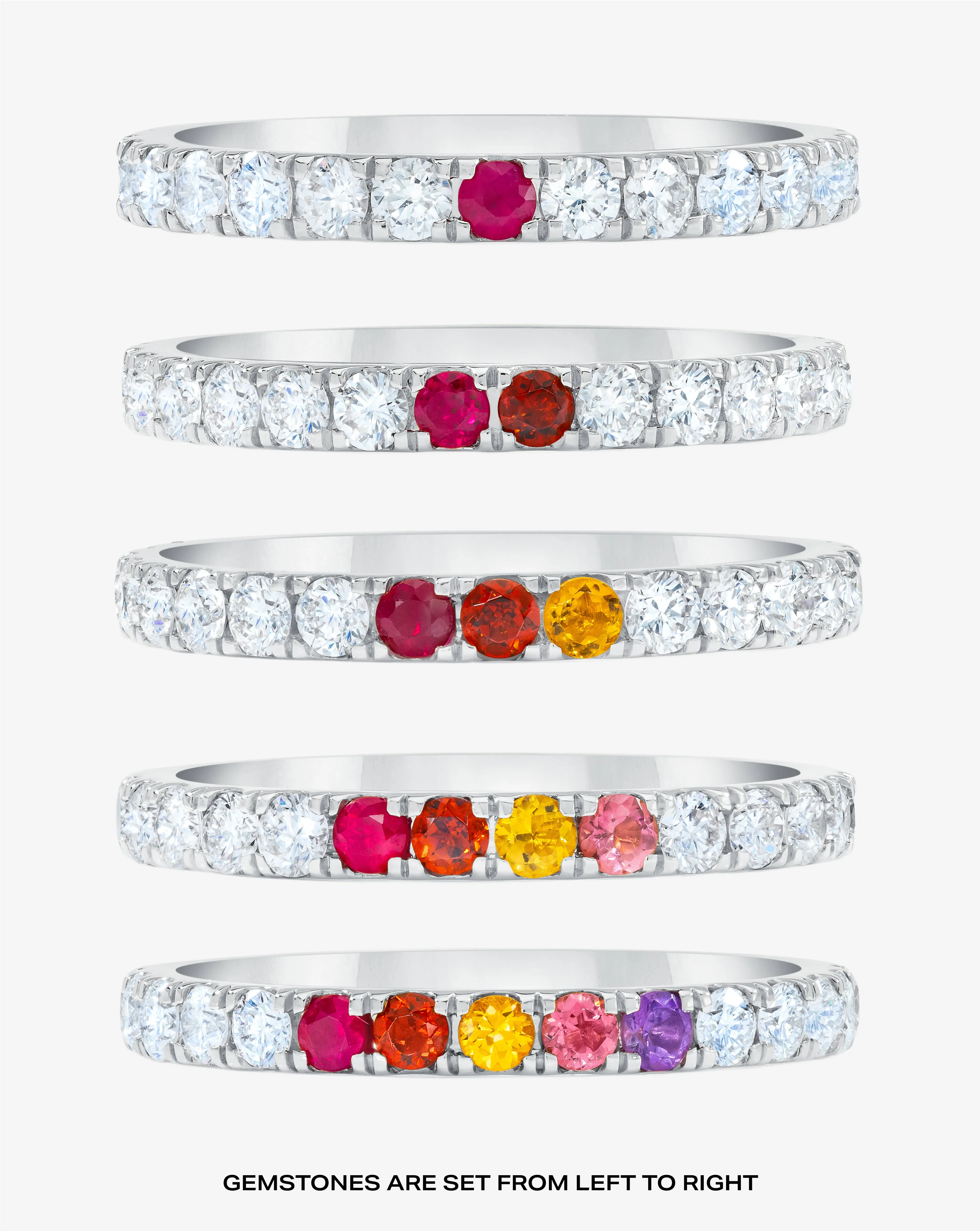 2.5 mm Personalized Perfect Pav Diamond Ring