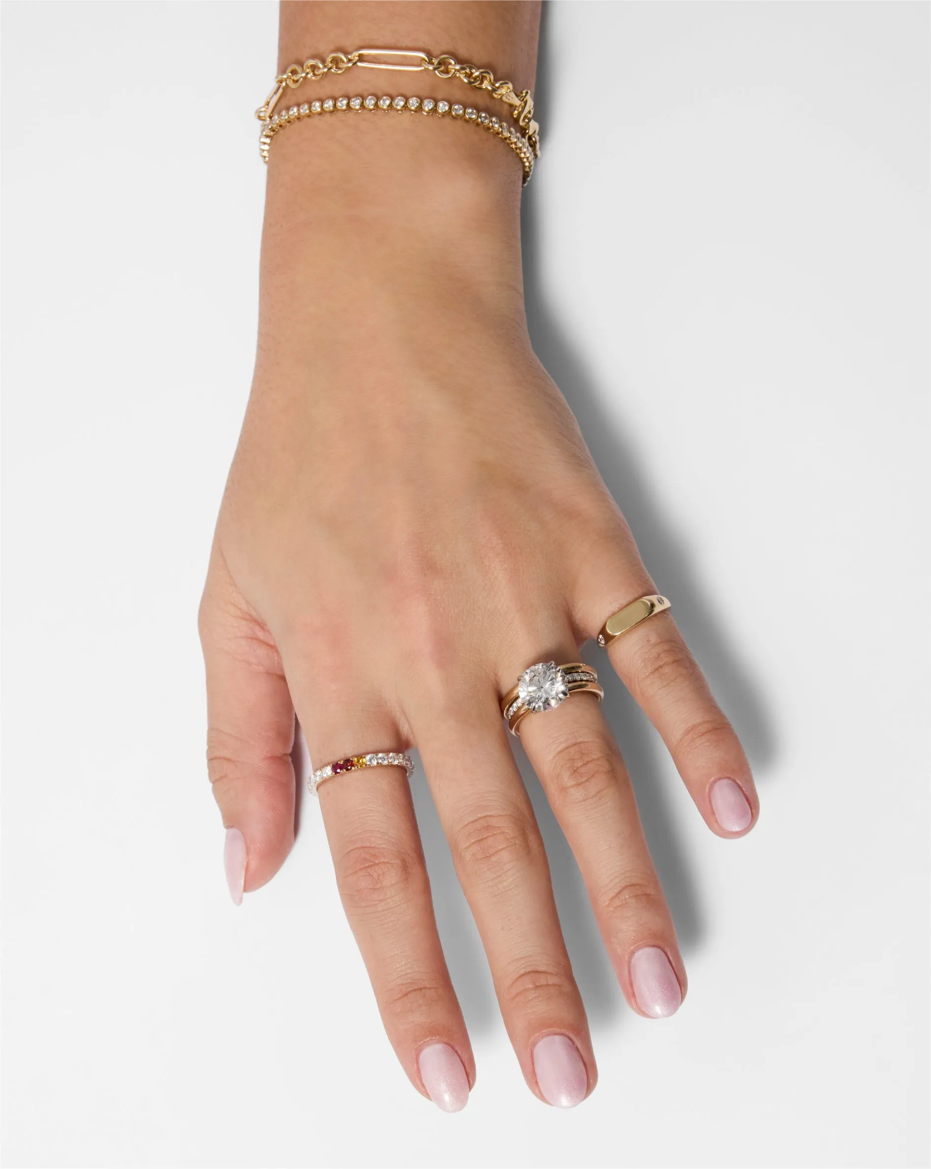 2.5 mm Personalized Perfect Pav Diamond Ring
