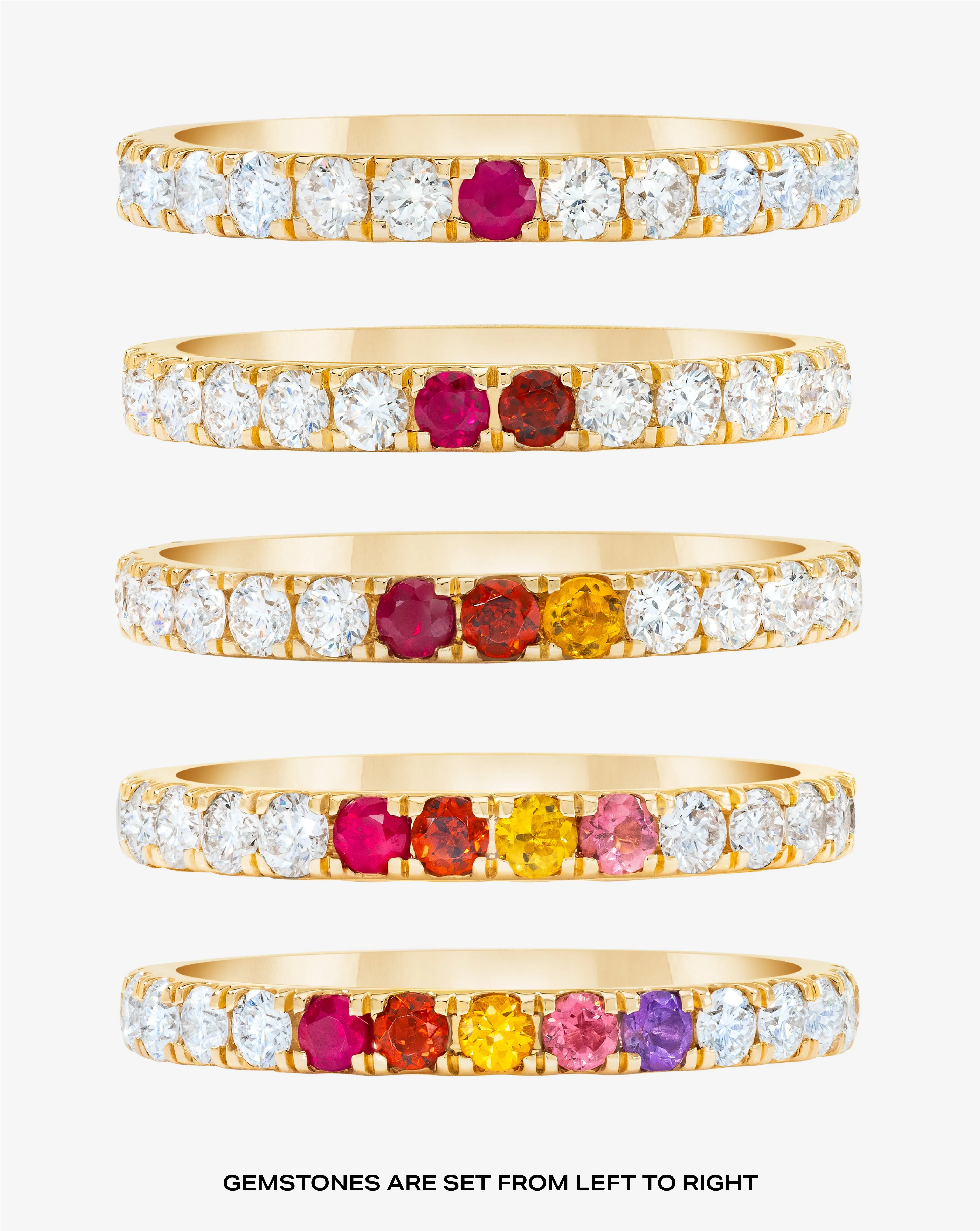 2.5 mm Personalized Perfect Pav Diamond Ring