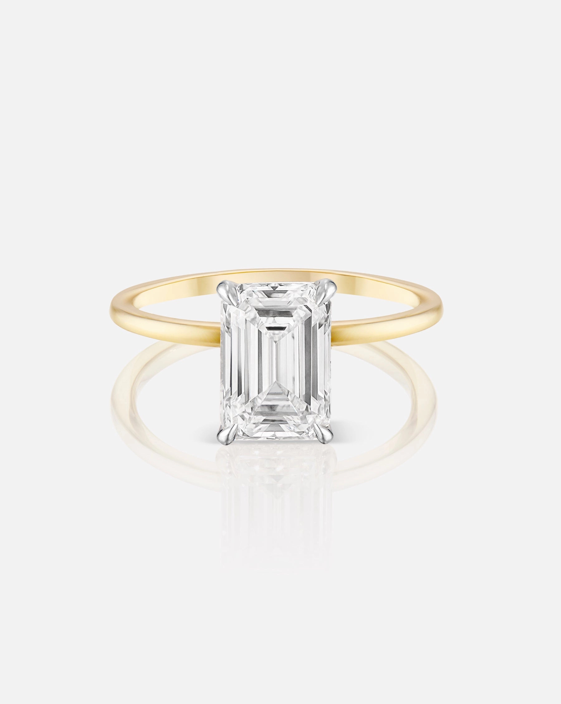 2.08 Emerald Lab Diamond in Whisper Thin