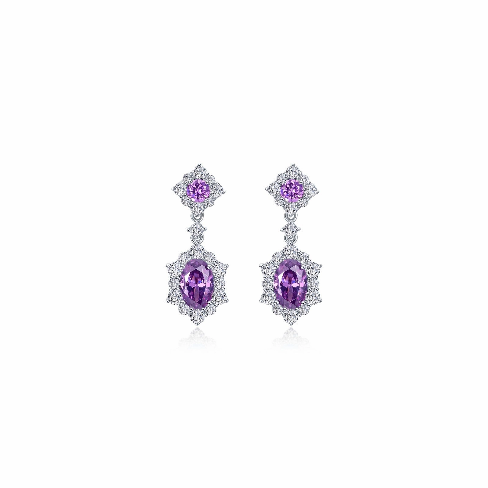 2.7 CTW Oval Halo Earrings E0593AMP00