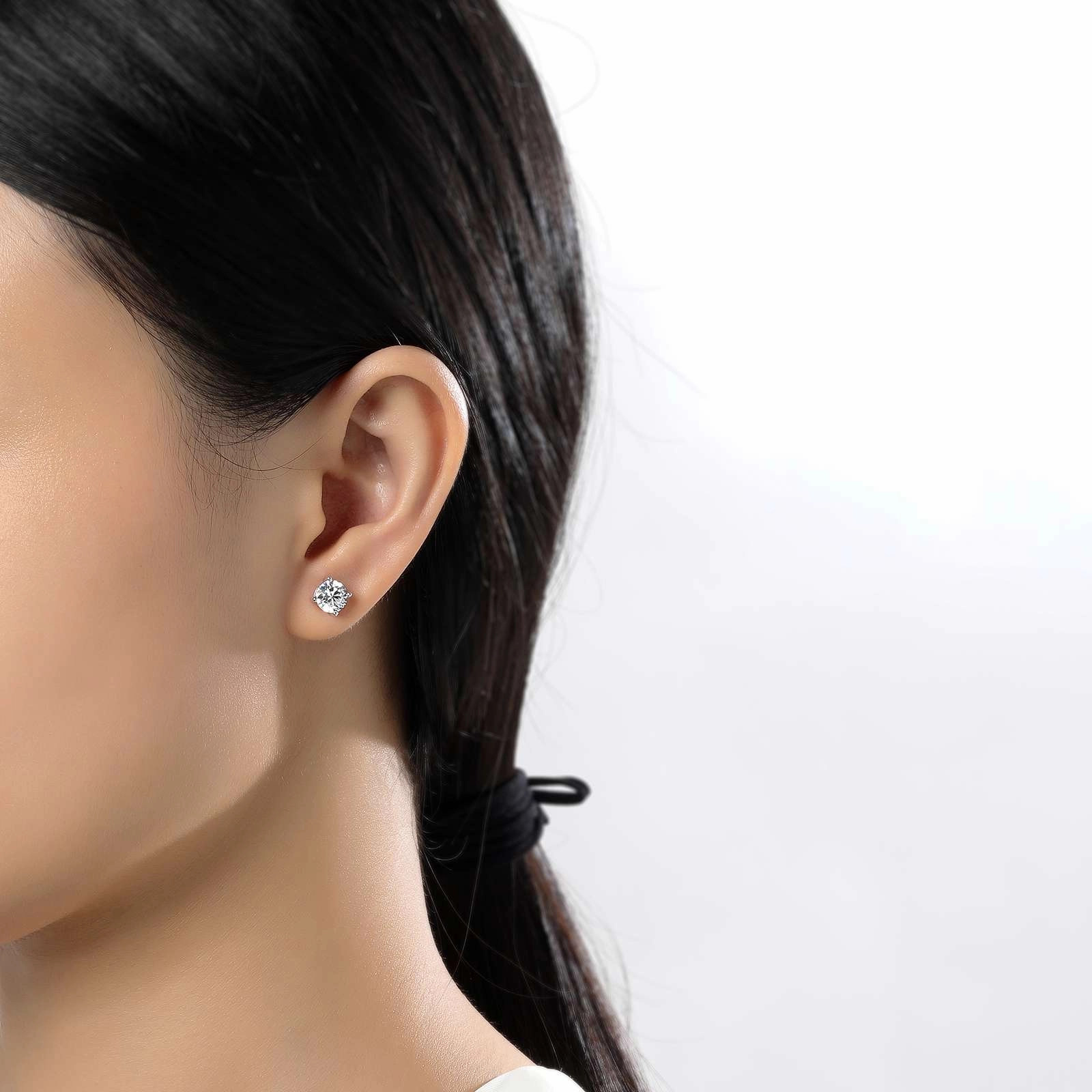 2 CTW 4 Prong Stud Earrings E0180CLP00