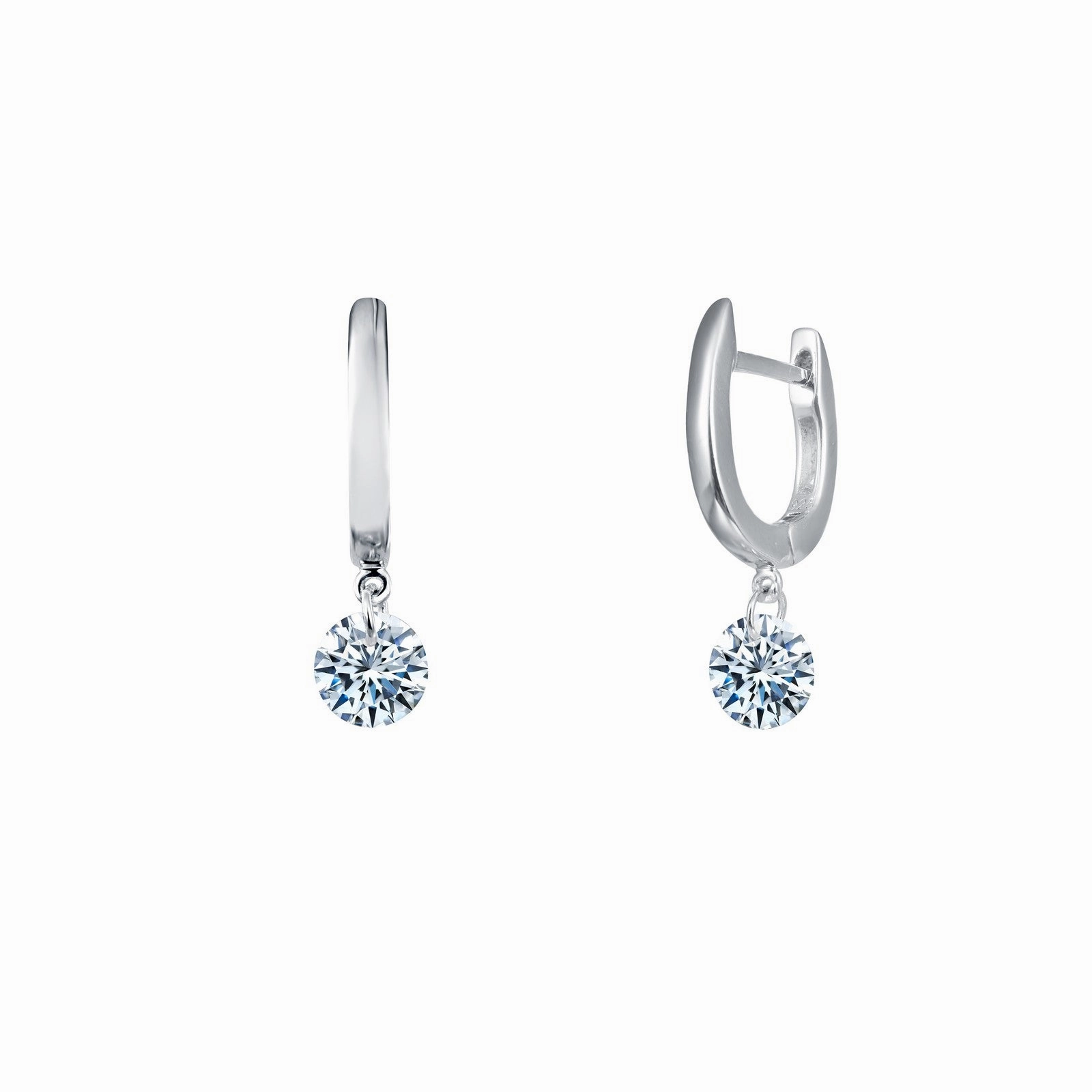 2 CTW Frameless Drop Solitaire Earrings E0303CLP00