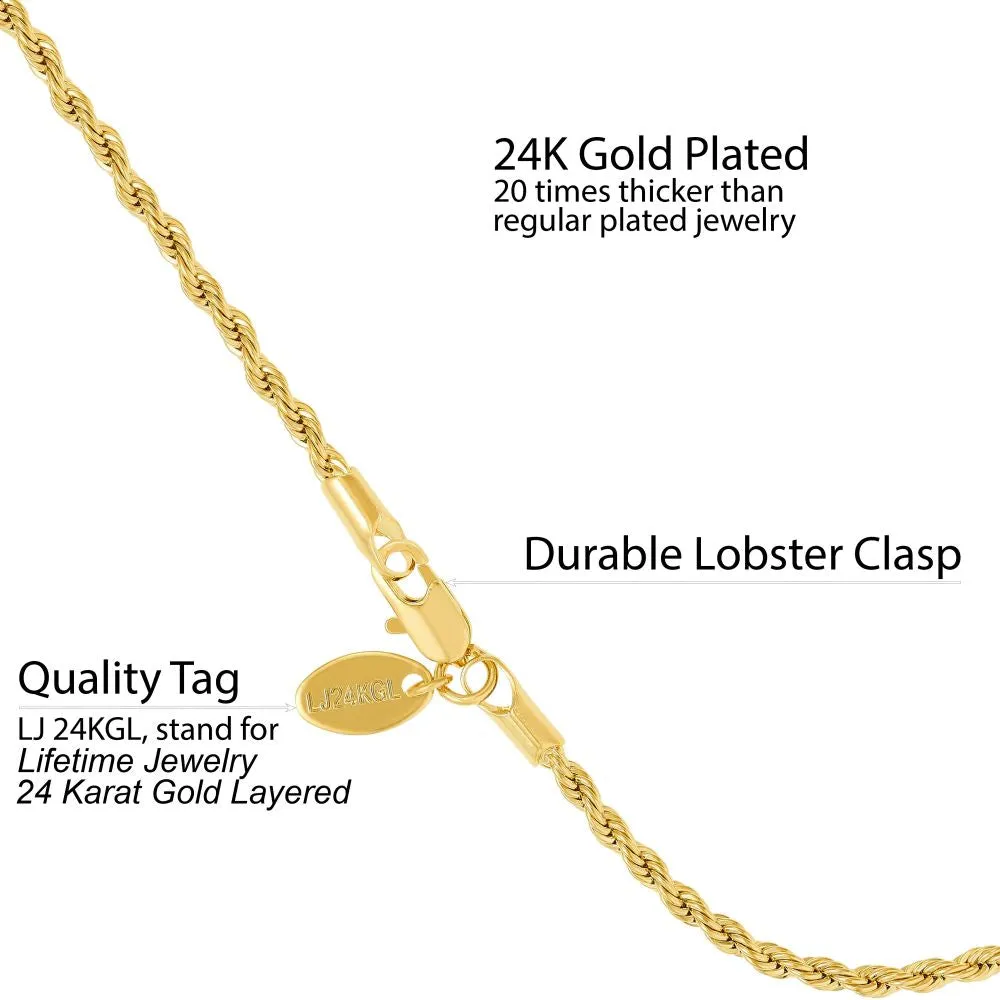 2mm Rope Chain Bracelet