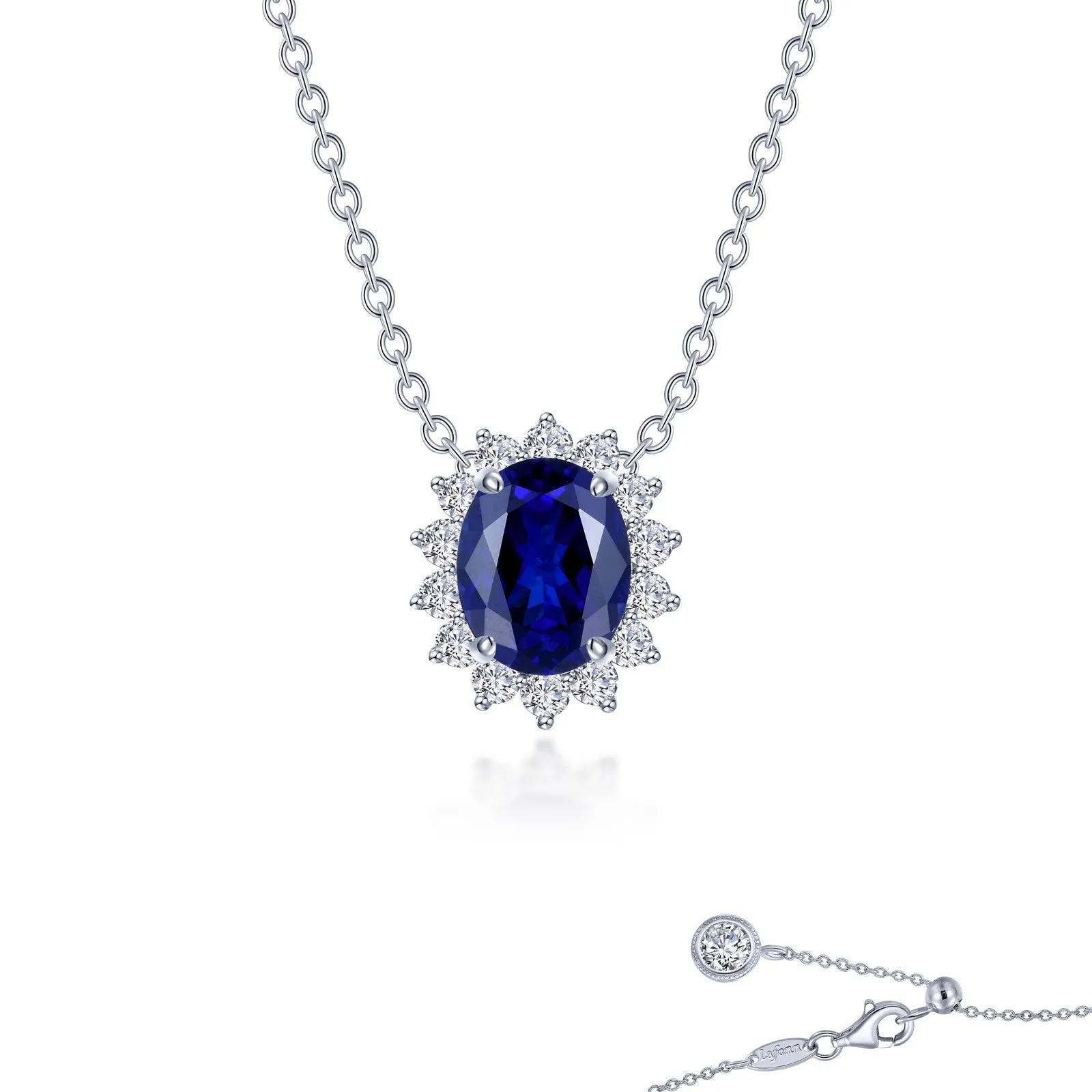 3.35 CTW Halo Necklace SYN024SP20